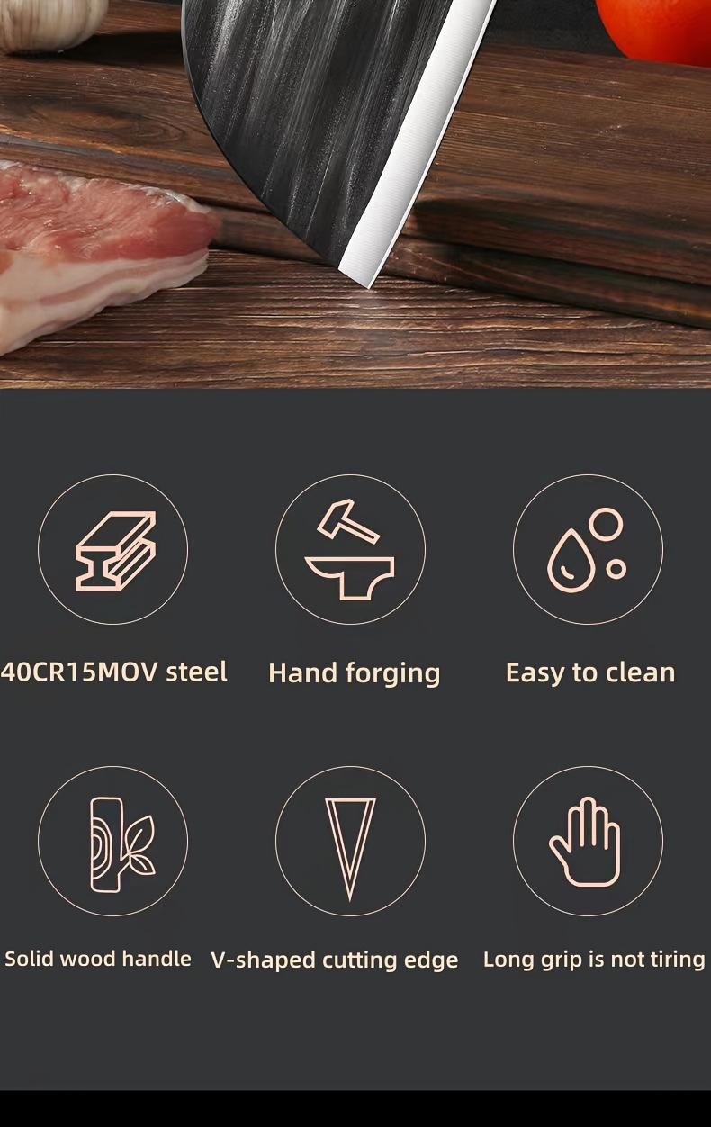 Buy 1  Get 1 Free For Only Today 2pcs kitchen knives, super sharp kitchen knives, meat cutters, kitchen knives and slicing knives Combination knife Block household knife chef  knifes meat cleaver knife kitchen  knives Kitchenware Meatcleaverset Cooking