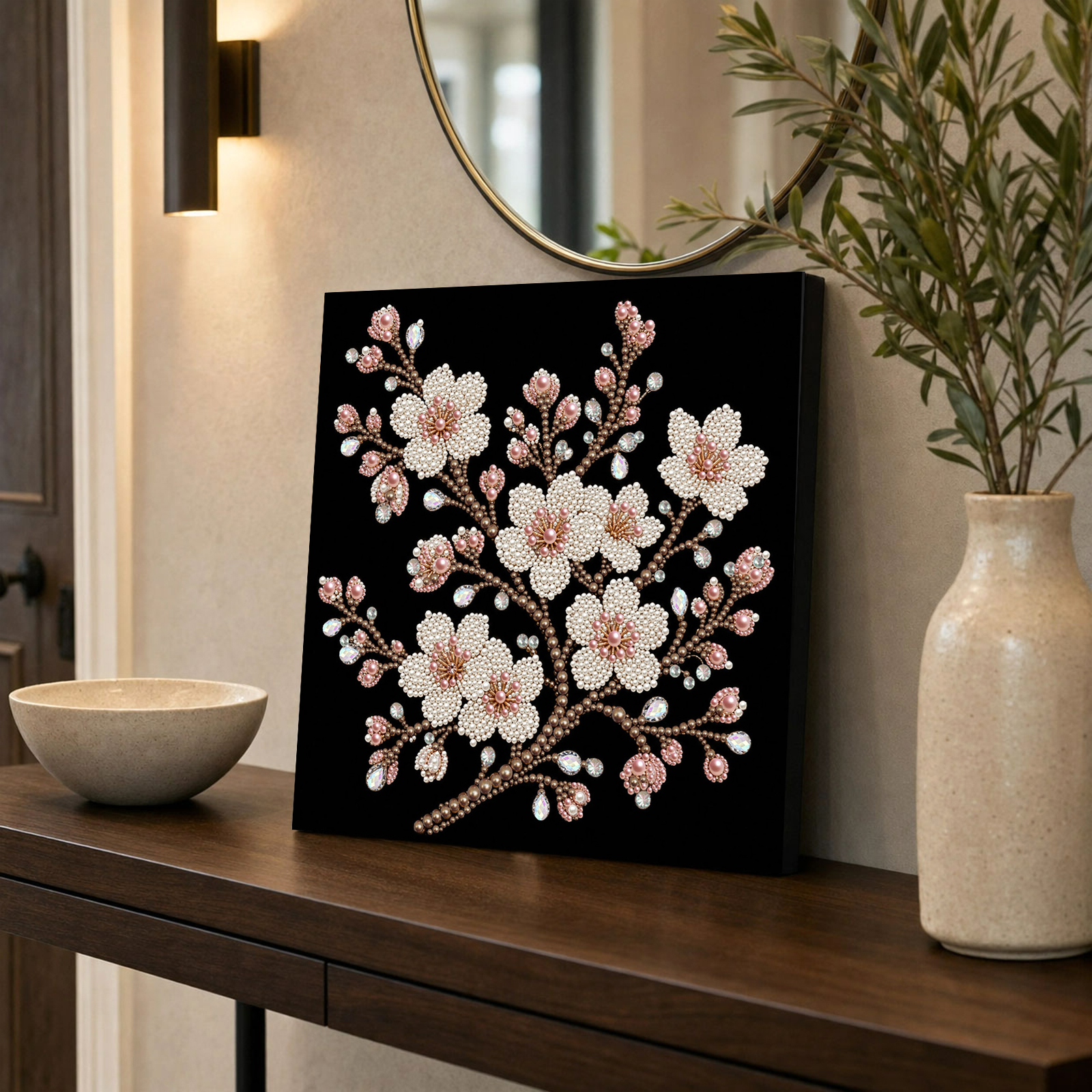 🌸Framed Plum Bossom - Pearls Painting Kit