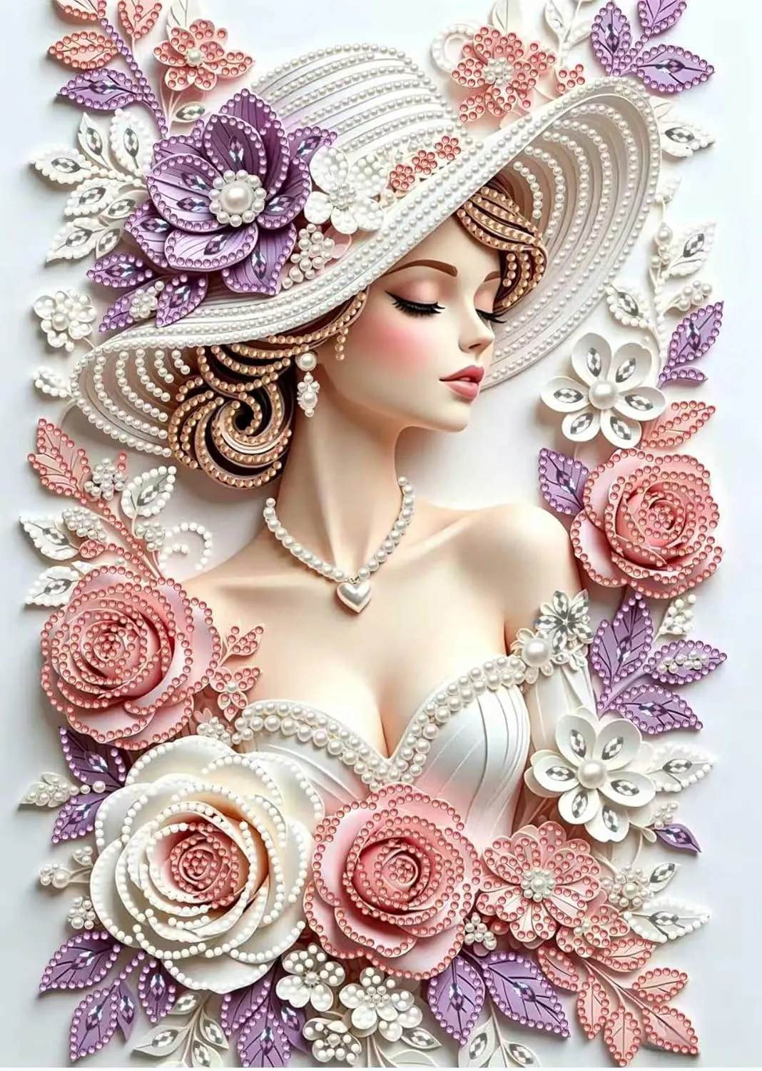 🔥 Final Day Sale:👩Elegant Lady - Pearls Painting Kit