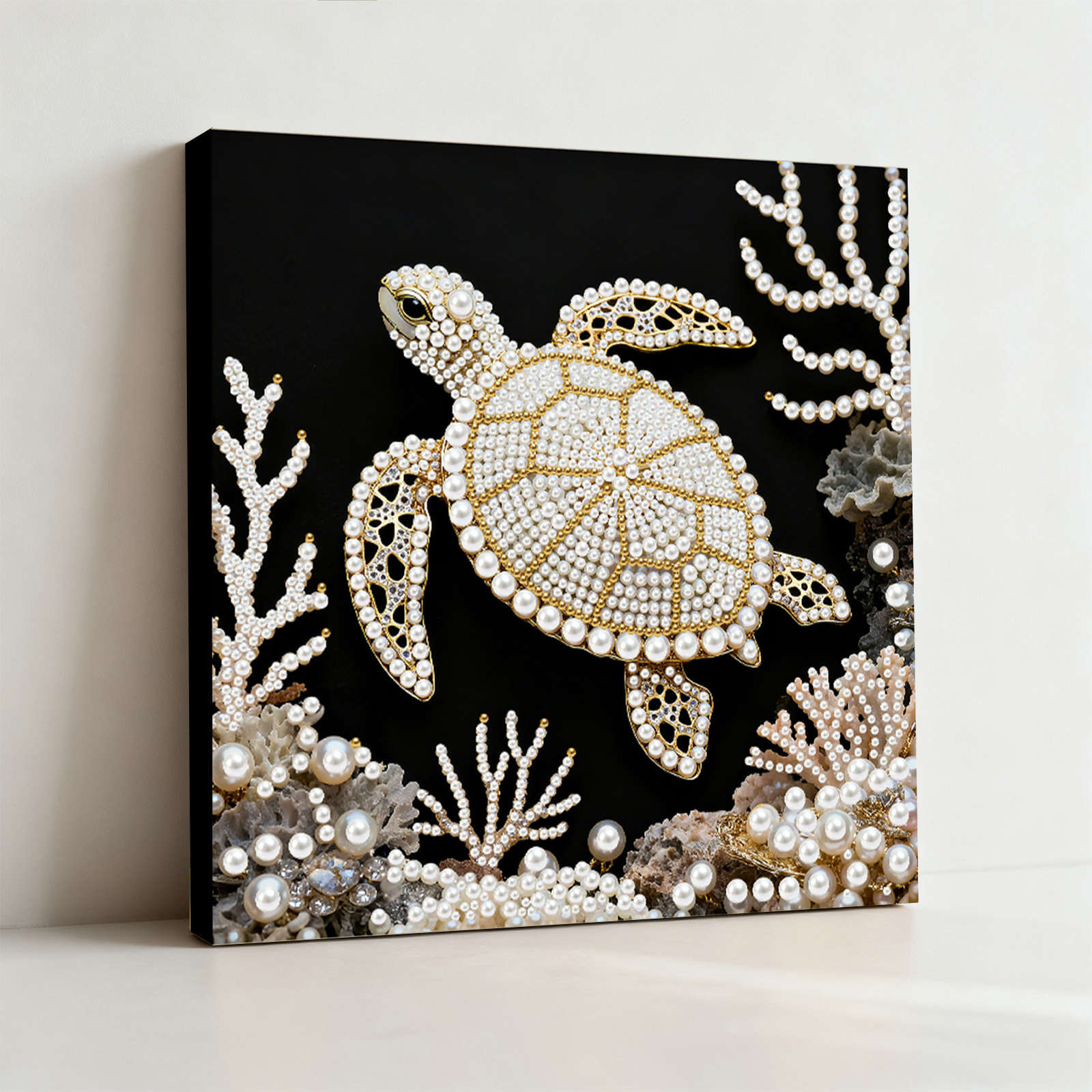 🔥 Final Day Sale:🐢Framed Sea Turtle - Pearls Painting Kit