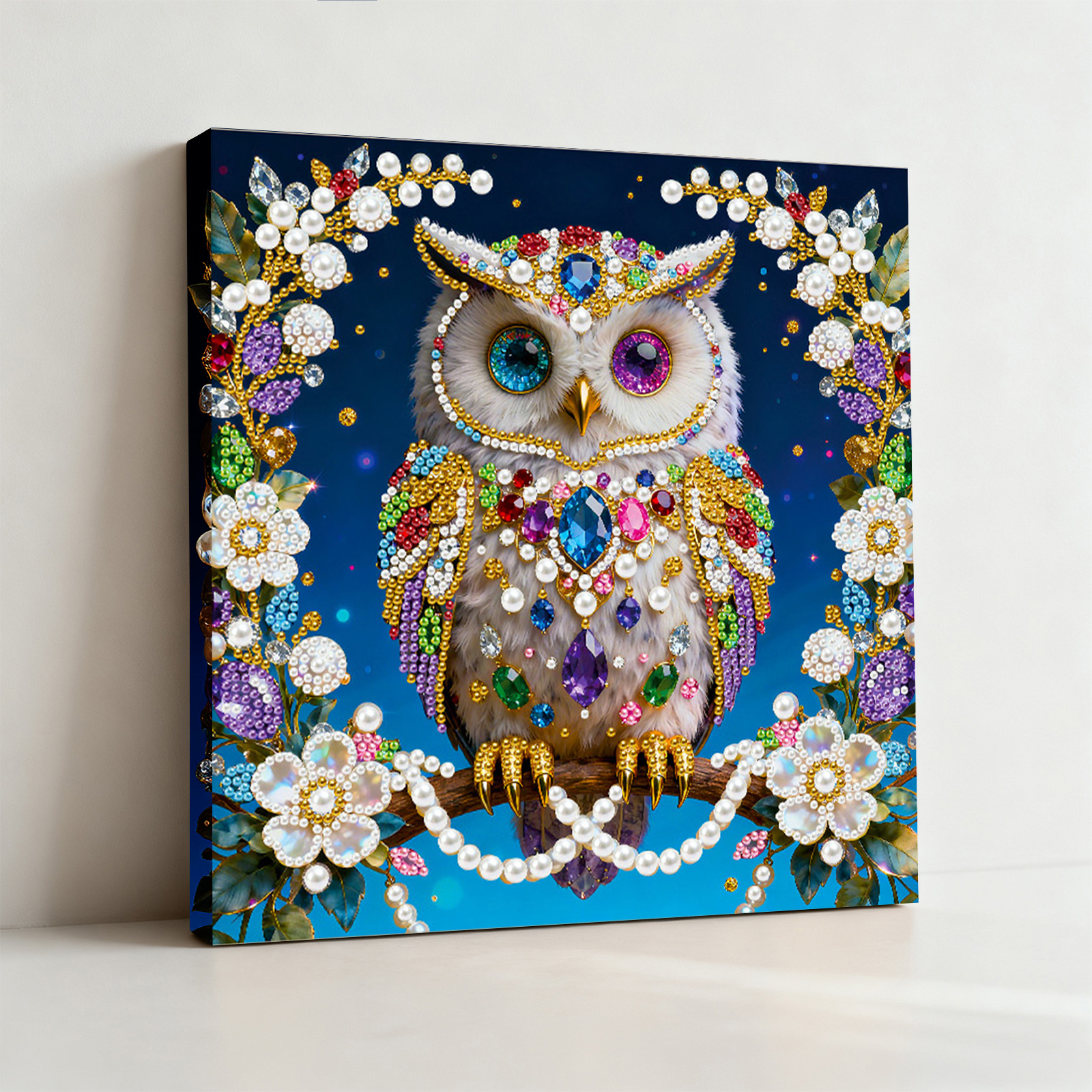🔥 Final Day Sale:🦉Framed Owl - Pearls Painting Kit