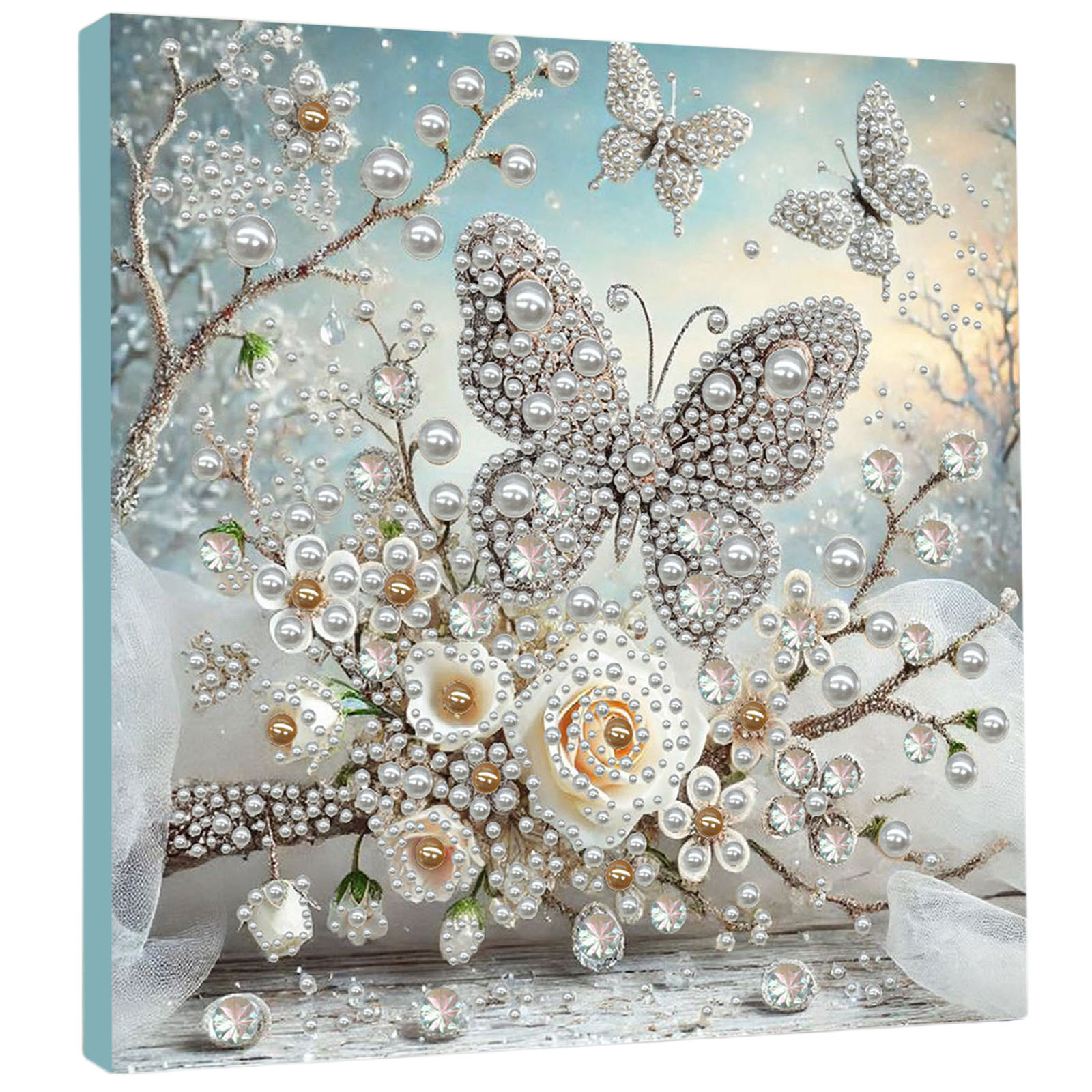 🔥 Final Day Sale:🦋Framed Butterfly - Pearls Painting Kit
