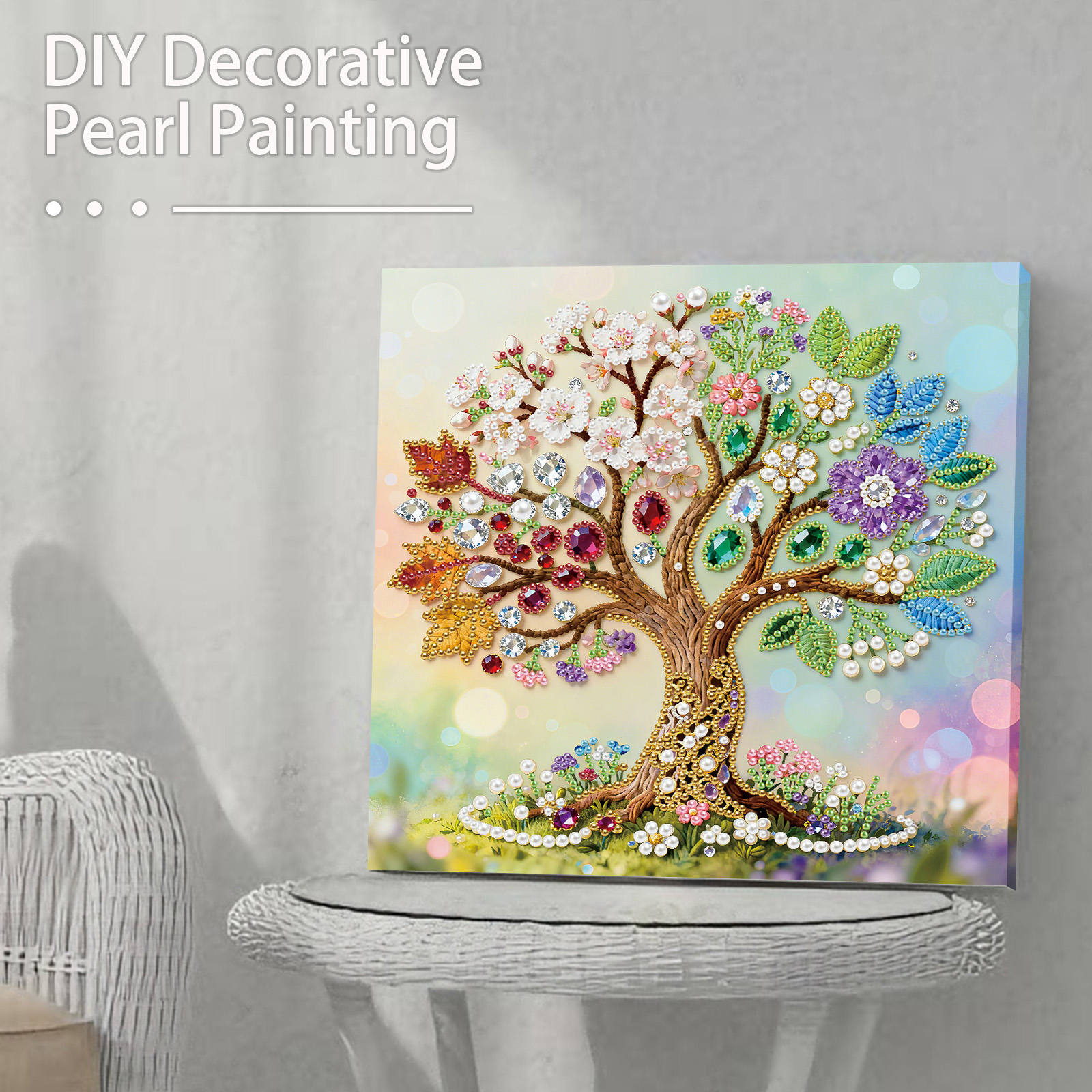 🔥 Final Day Sale:🌲Framed Tree Of Life - Pearls Painting Kit