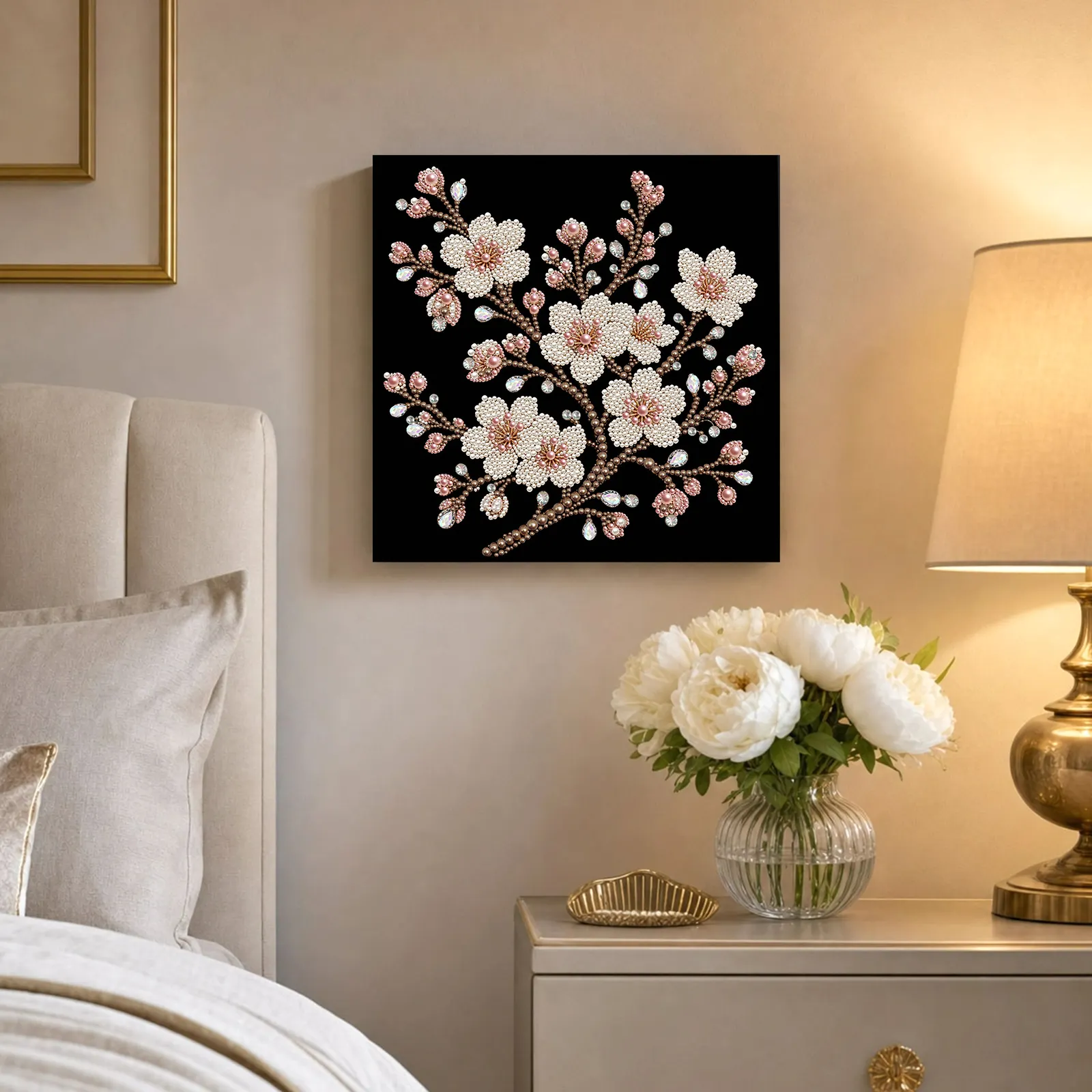 🌸Framed Plum Bossom - Pearls Painting Kit