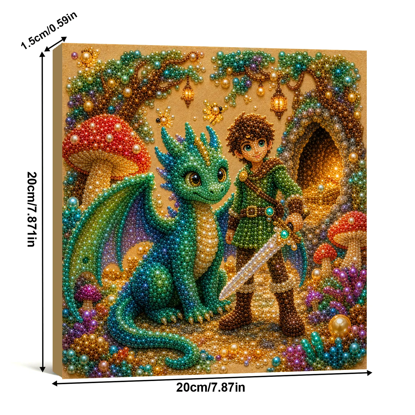 🔥 Final Day Sale:🦕Framed Dragon - Pearls Painting Kit