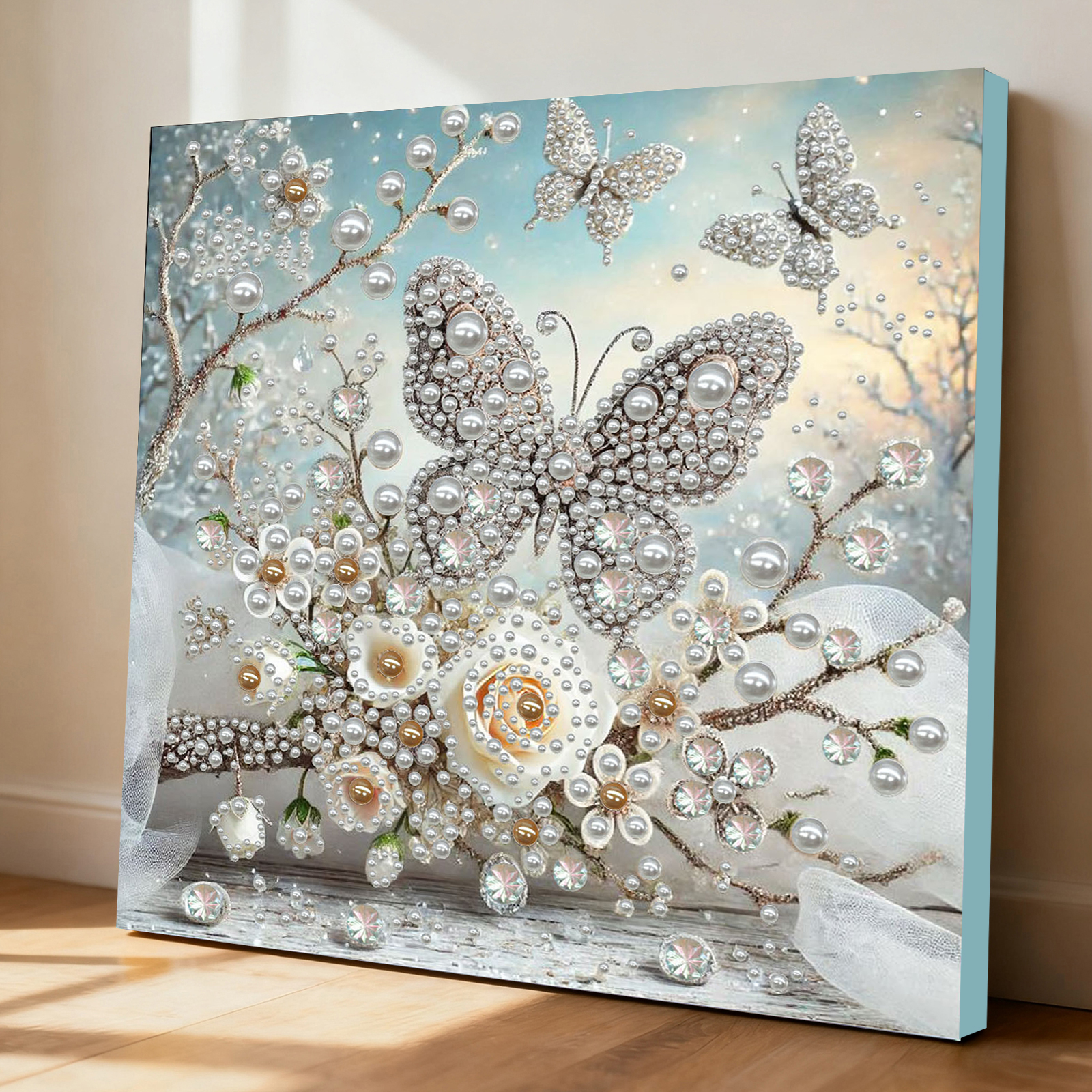 🔥 Final Day Sale:🦋Framed Butterfly - Pearls Painting Kit