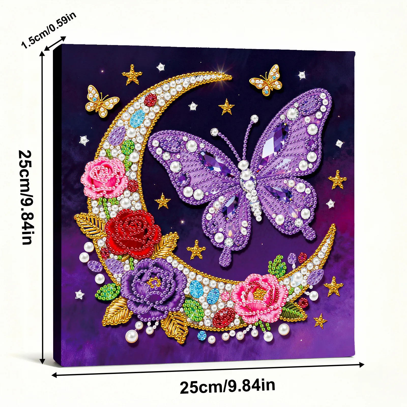 🔥 Final Day Sale:🦋Framed Moon Butterfly - Pearls Painting Kit