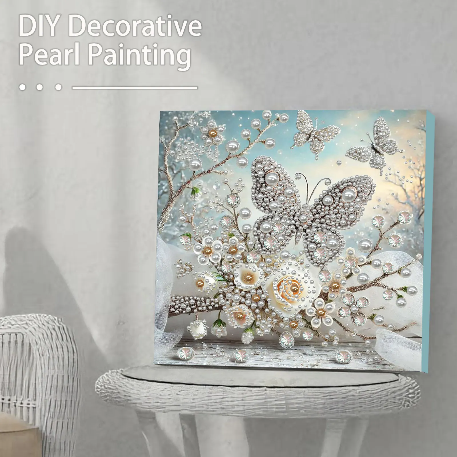 🔥 Final Day Sale:🦋Framed Butterfly - Pearls Painting Kit
