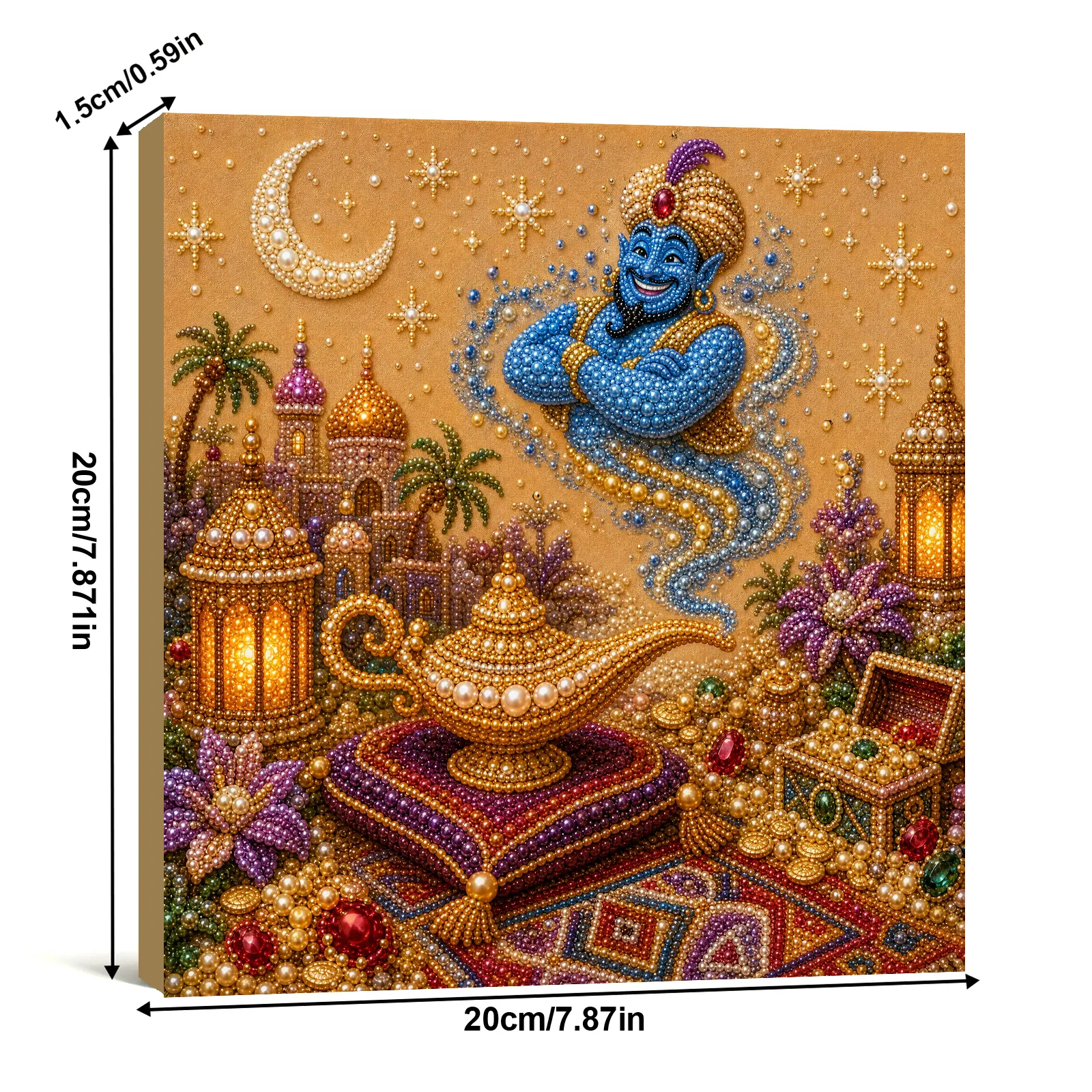 Framed Lamp - Pearls Painting Kit
