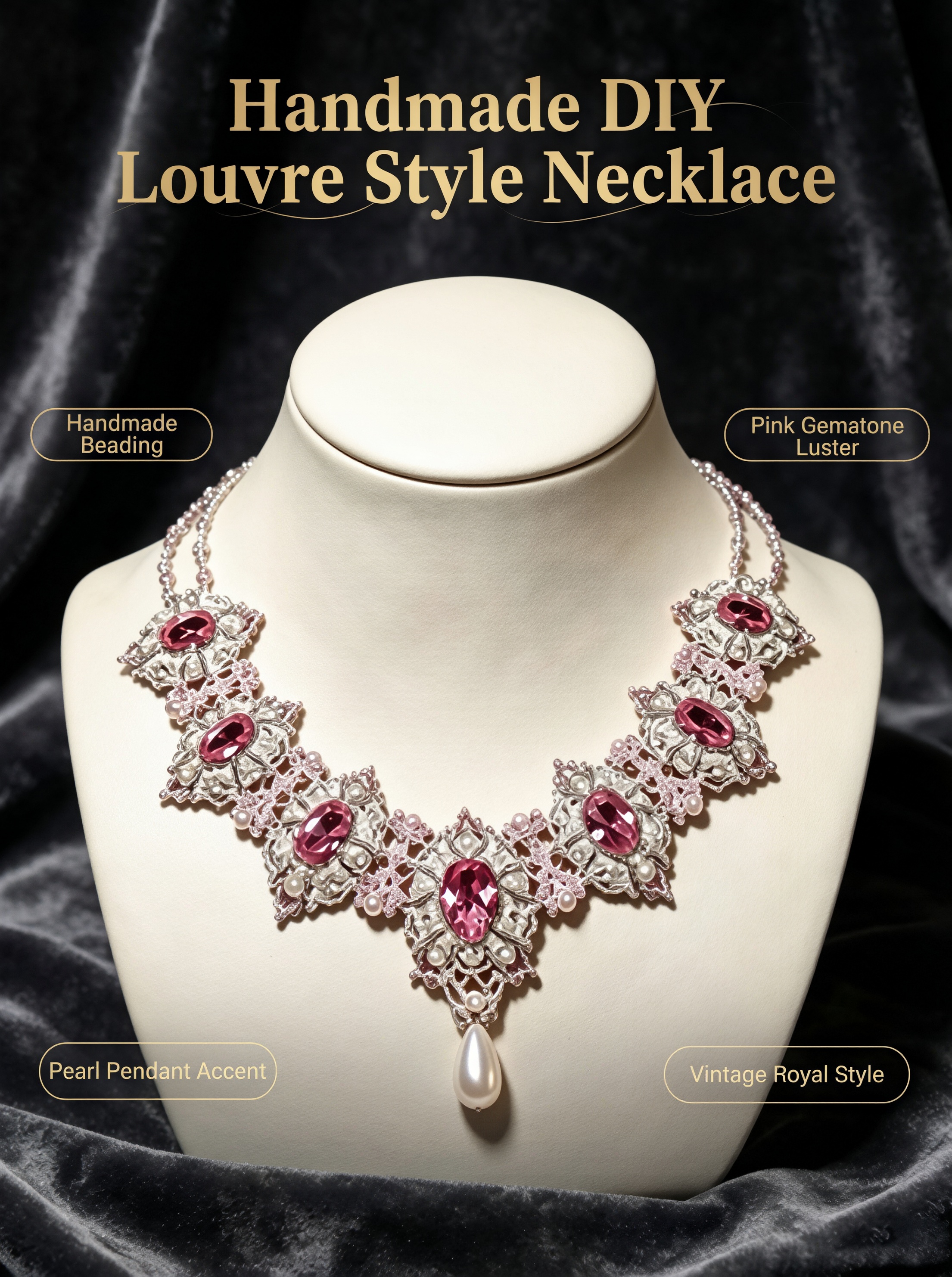 📿Louvre-Inspired Premium Necklace DIY Kit | High-Quality, Durable Components with an Elegant Artistic Design