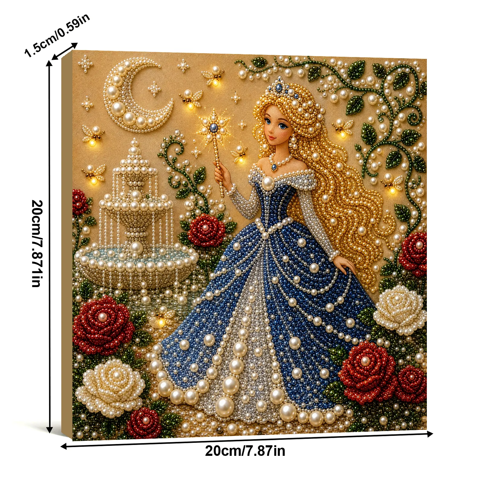 🔥 Final Day Sale:👸Framed Princess In The Blue Dress