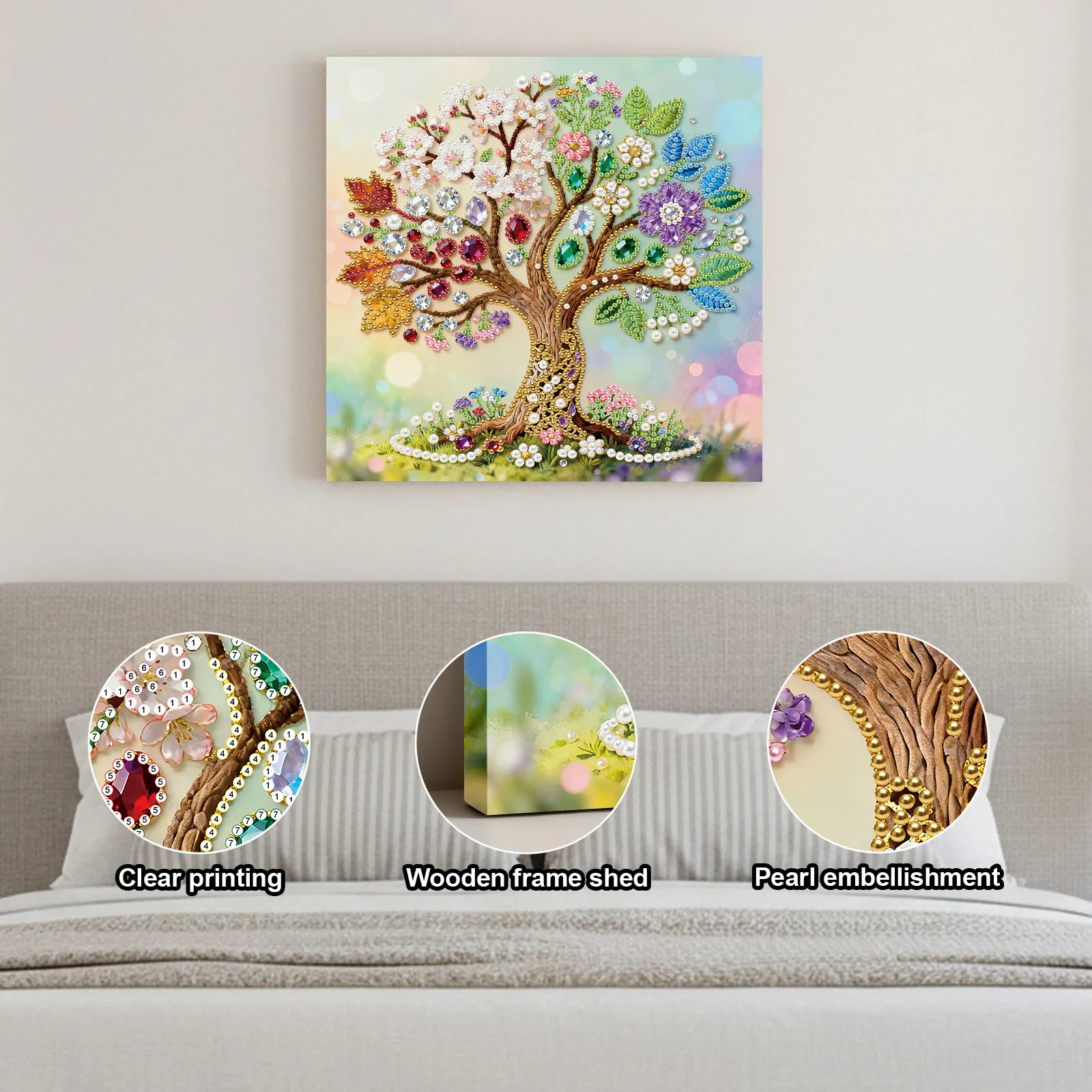🔥 Final Day Sale:🌲Framed Tree Of Life - Pearls Painting Kit