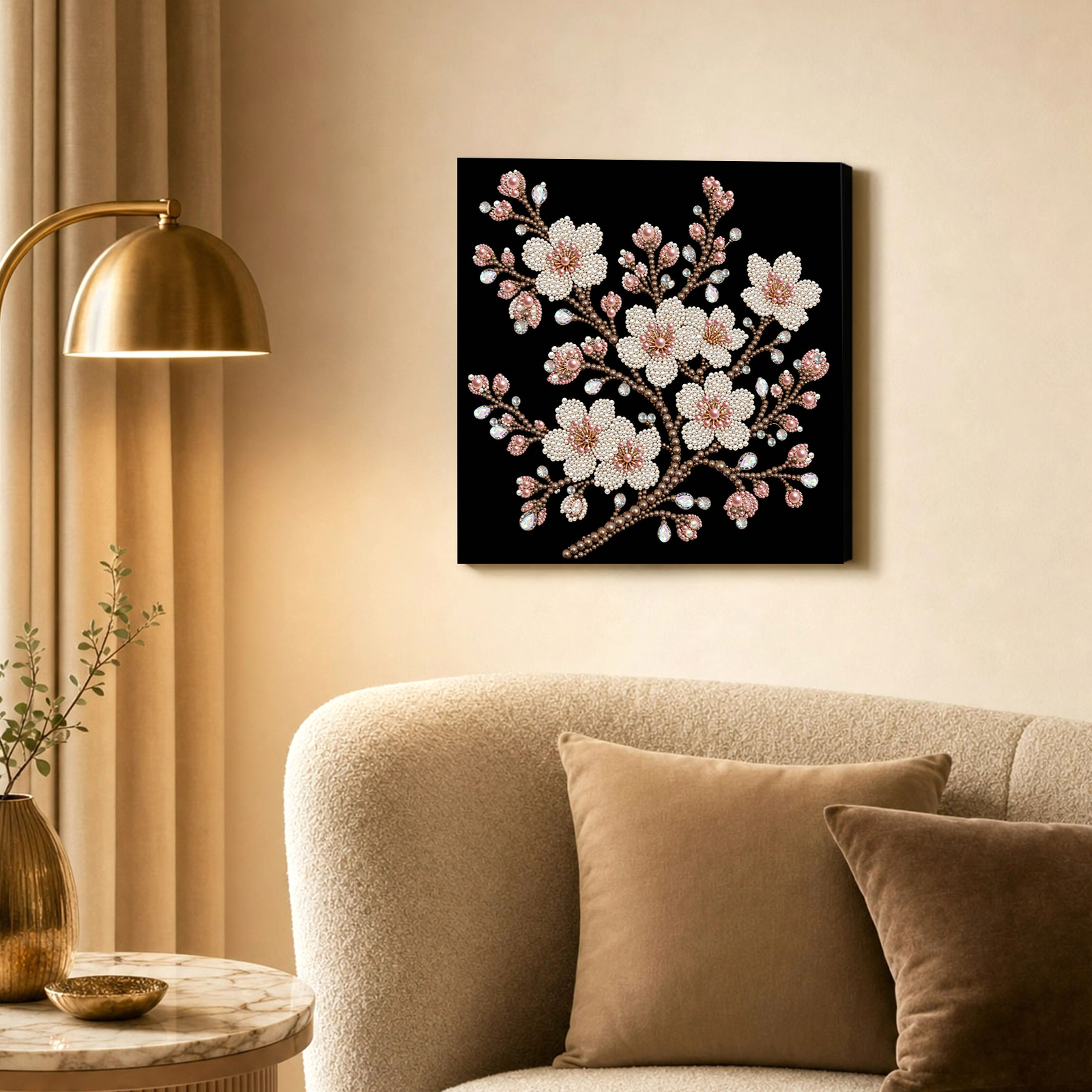 🌸Framed Plum Bossom - Pearls Painting Kit