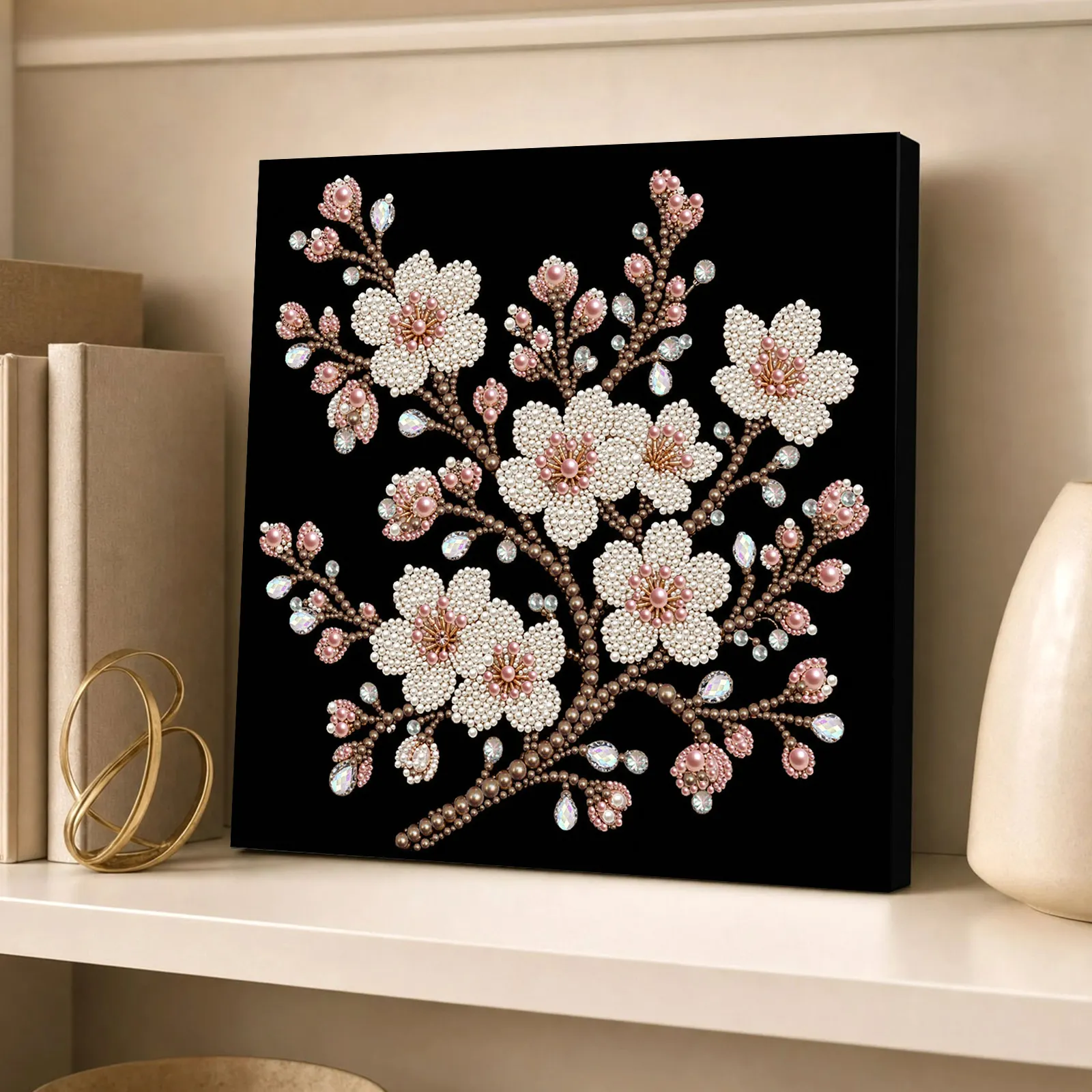 🌸Framed Plum Bossom - Pearls Painting Kit