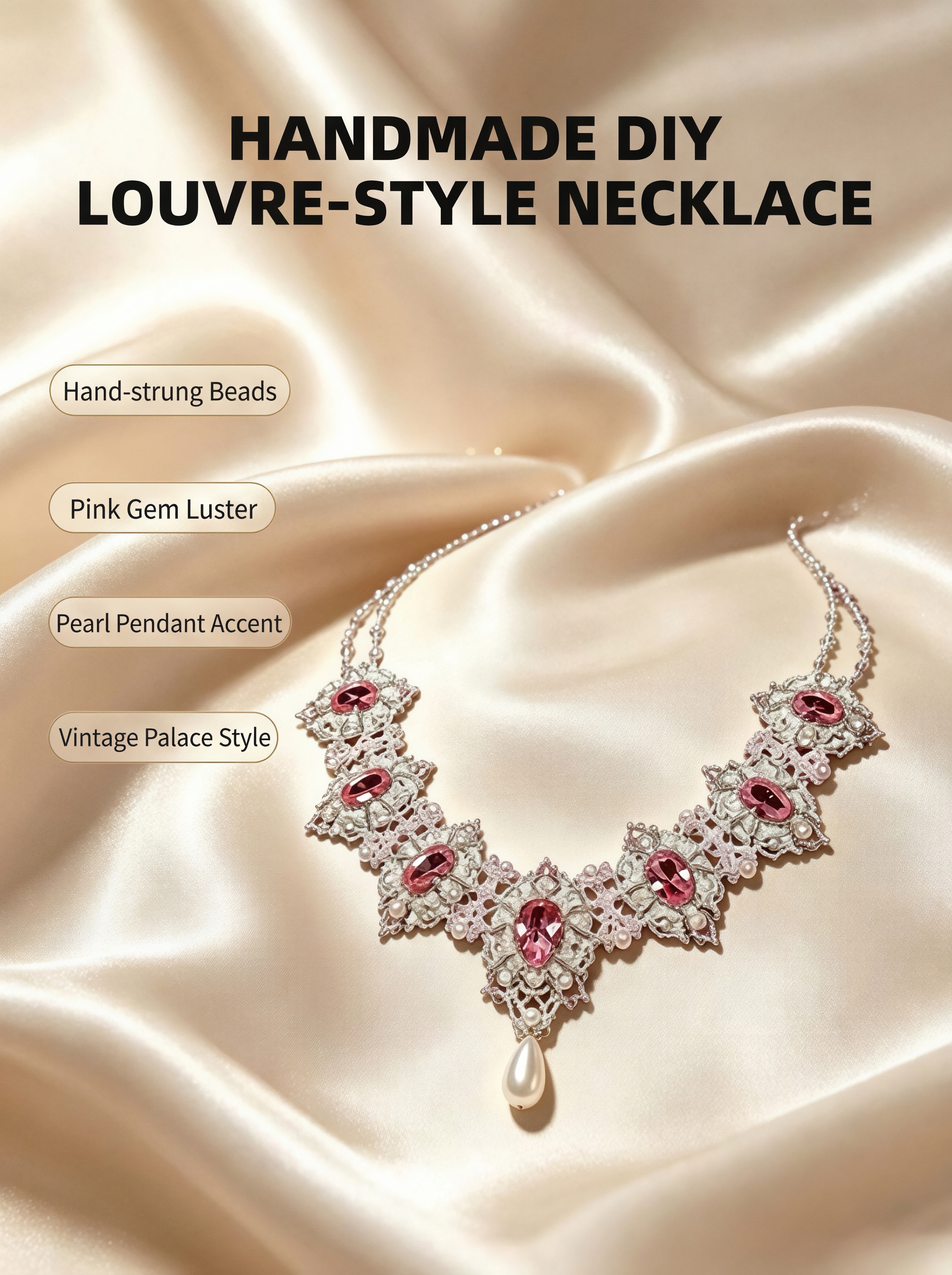 📿Louvre-Inspired Premium Necklace DIY Kit | High-Quality, Durable Components with an Elegant Artistic Design