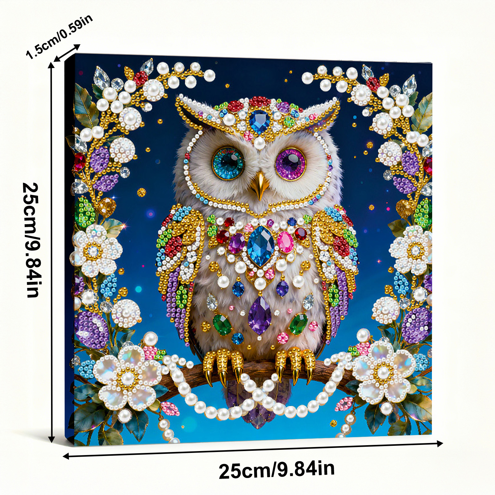 🔥 Final Day Sale:🦉Framed Owl - Pearls Painting Kit