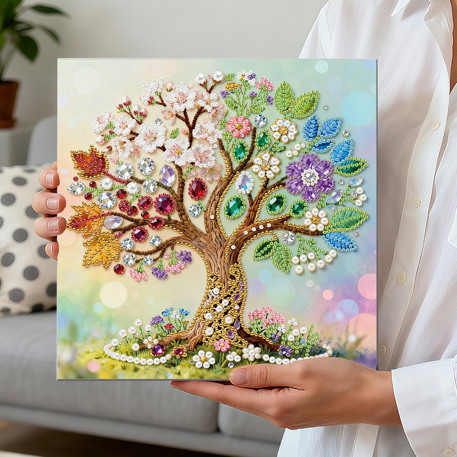 🔥 Final Day Sale:🌲Framed Tree Of Life - Pearls Painting Kit
