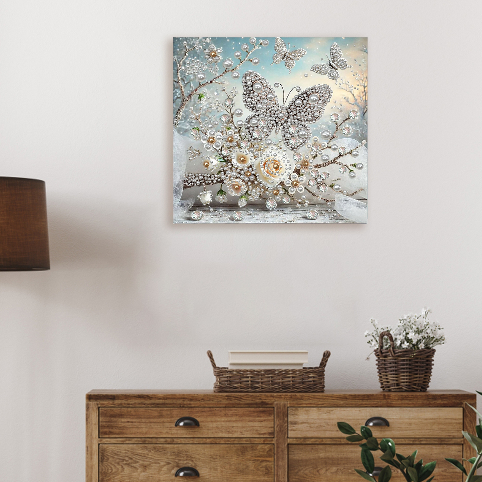 🔥 Final Day Sale:🦋Framed Butterfly - Pearls Painting Kit