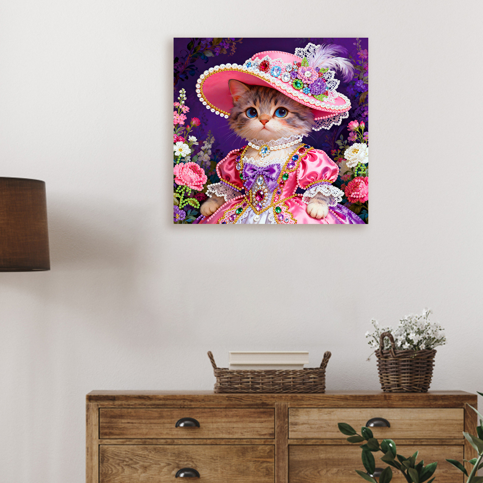 🐱Framed Cat - Pearls Painting Kit