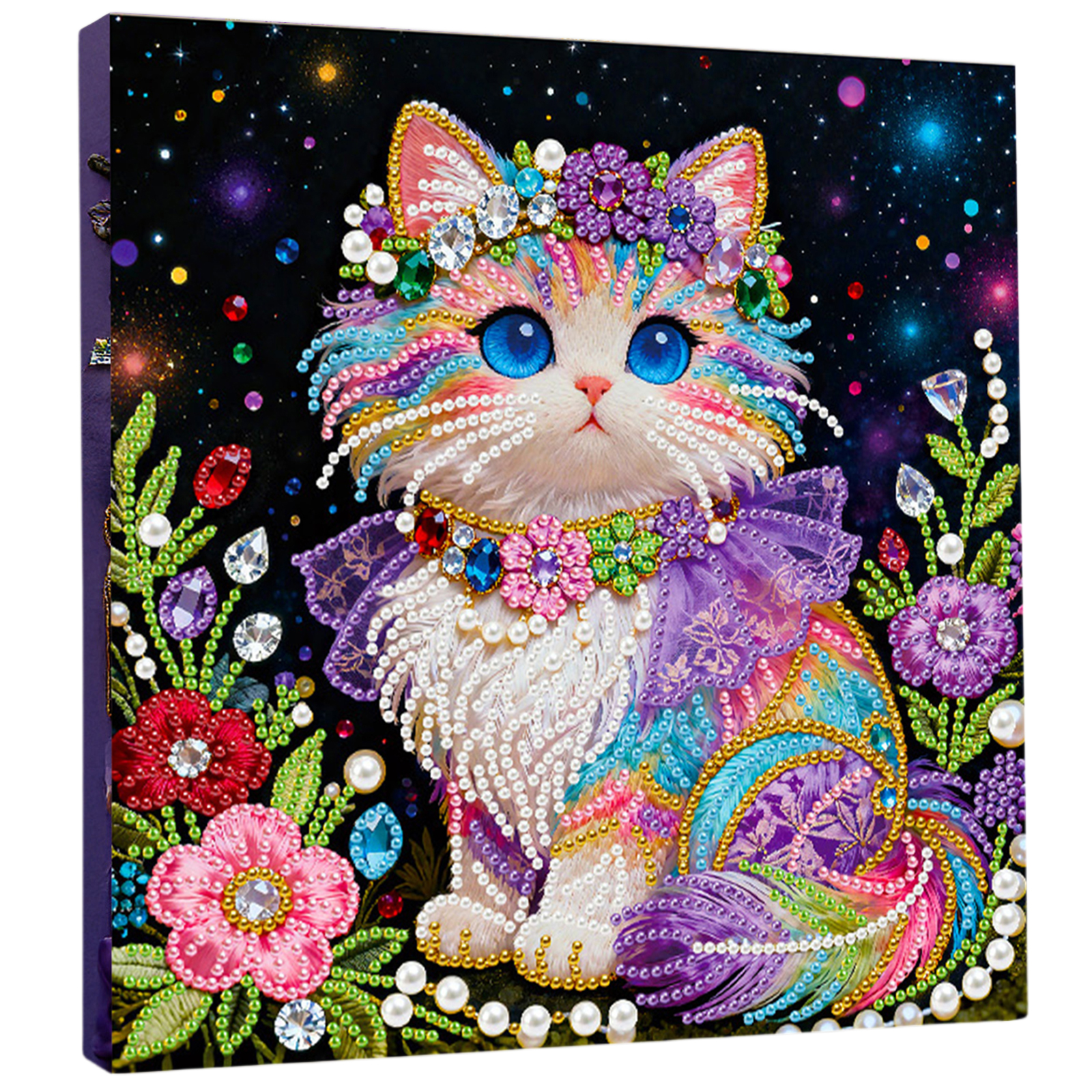 🔥 Final Day Sale:🐱Framed Cat - Pearls Painting Kit