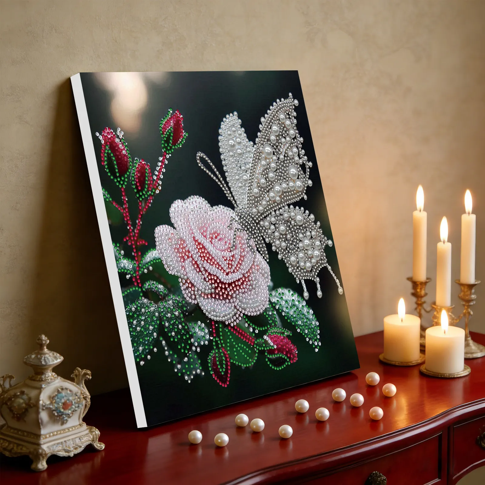 🔥 Final Day Sale:🦋Framed Butterfly - Pearls Painting Kit