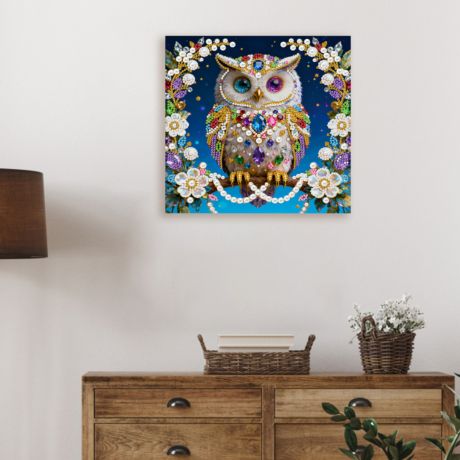 🔥 Final Day Sale:🦉Framed Owl - Pearls Painting Kit