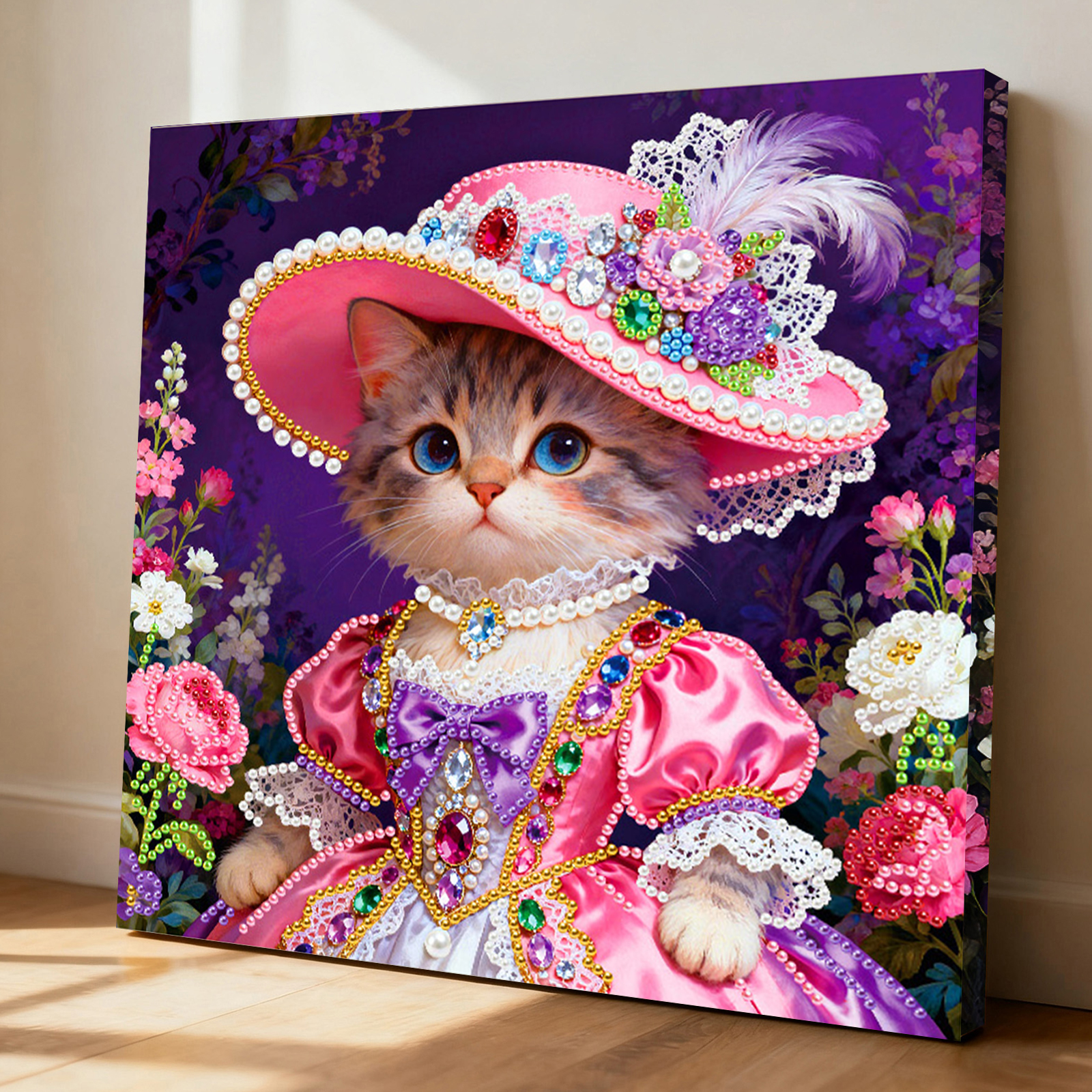 🐱Framed Cat - Pearls Painting Kit