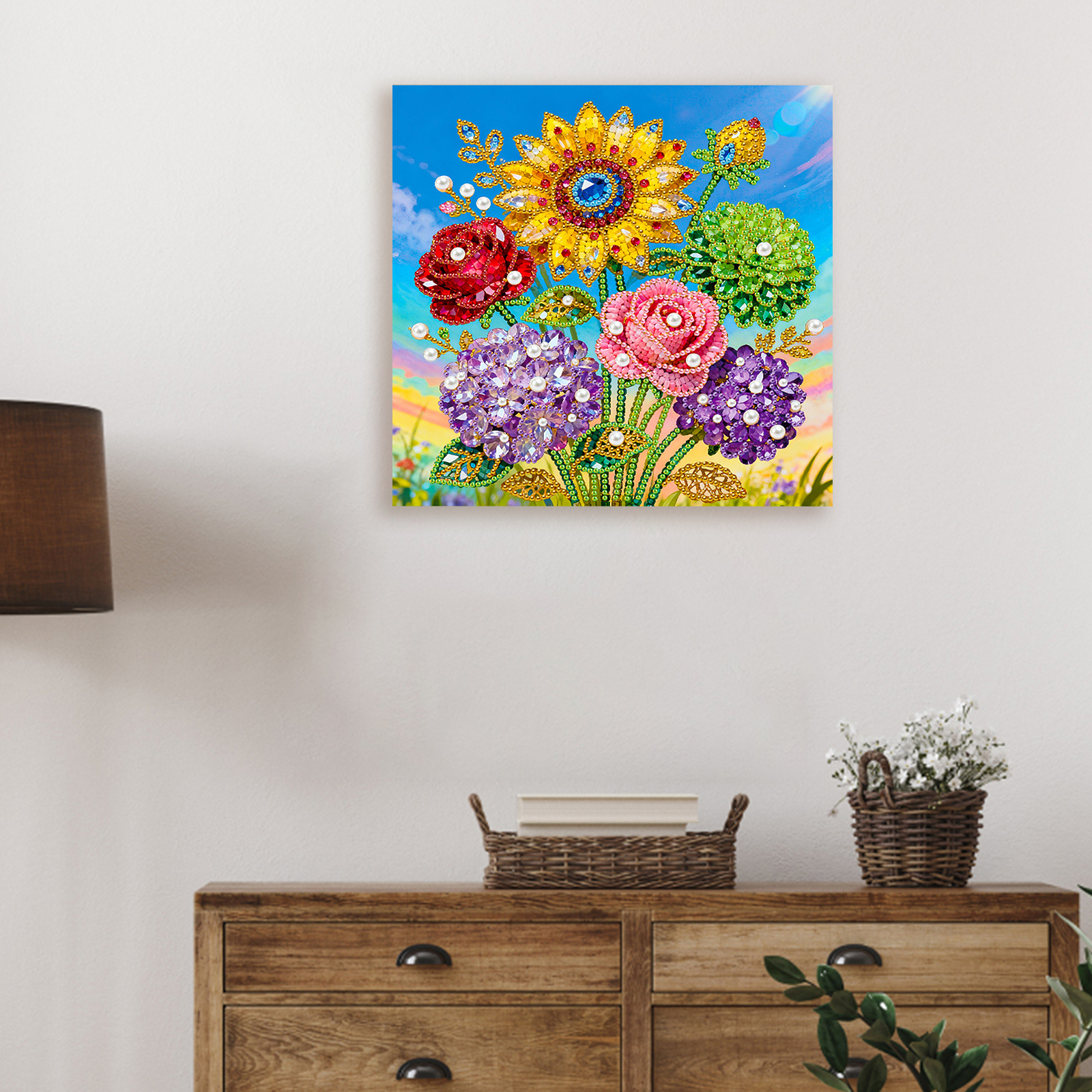 🔥 Final Day Sale:🌻Framed Sunflower - Pearls Painting Kit