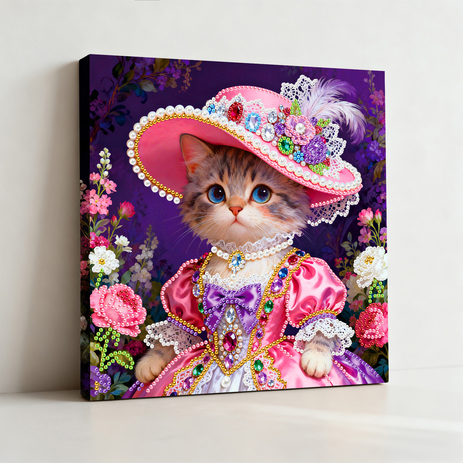 🐱Framed Cat - Pearls Painting Kit