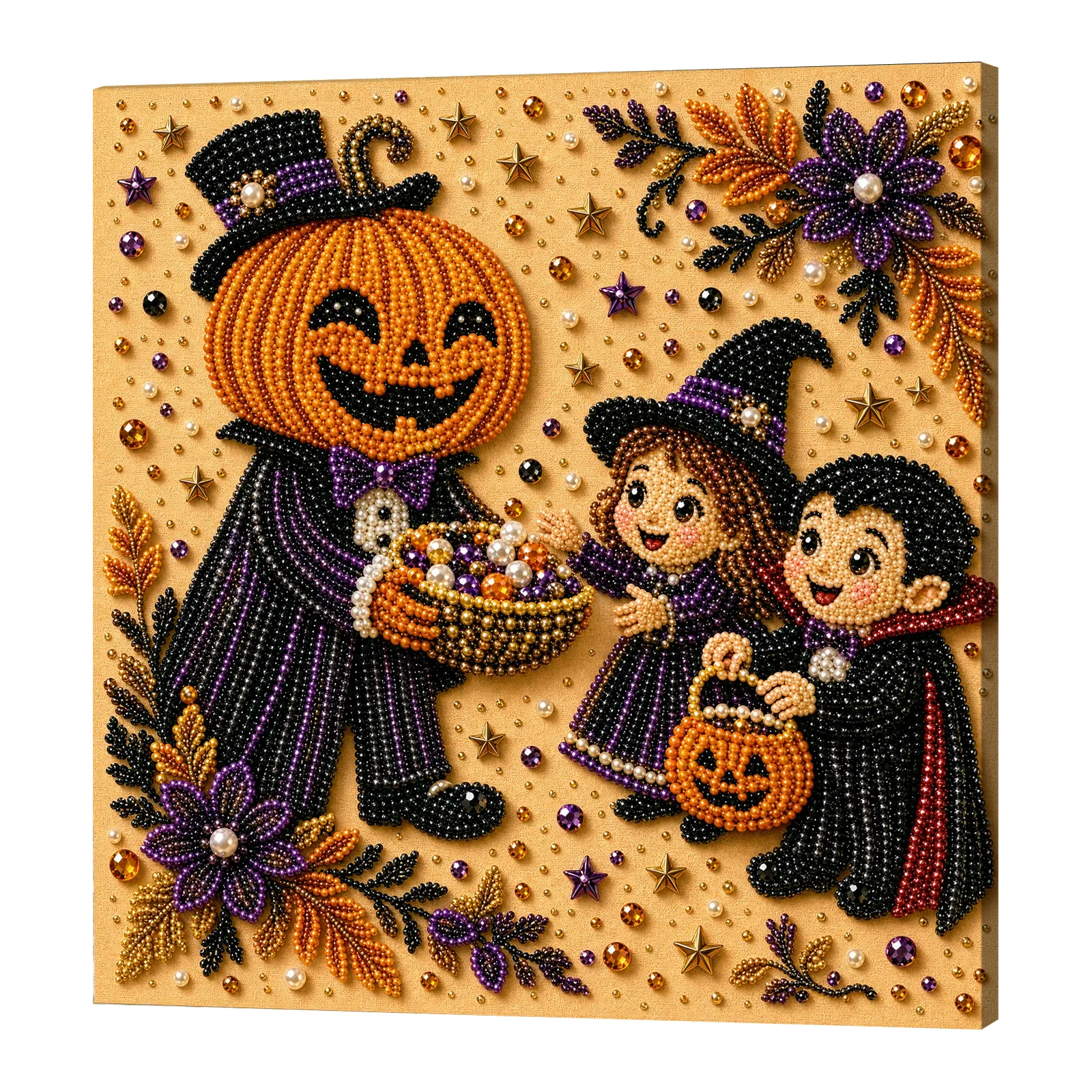 🔥 Final Day Sale:🎃Framed Pumpkin As A Gift - Pearls Painting Kit