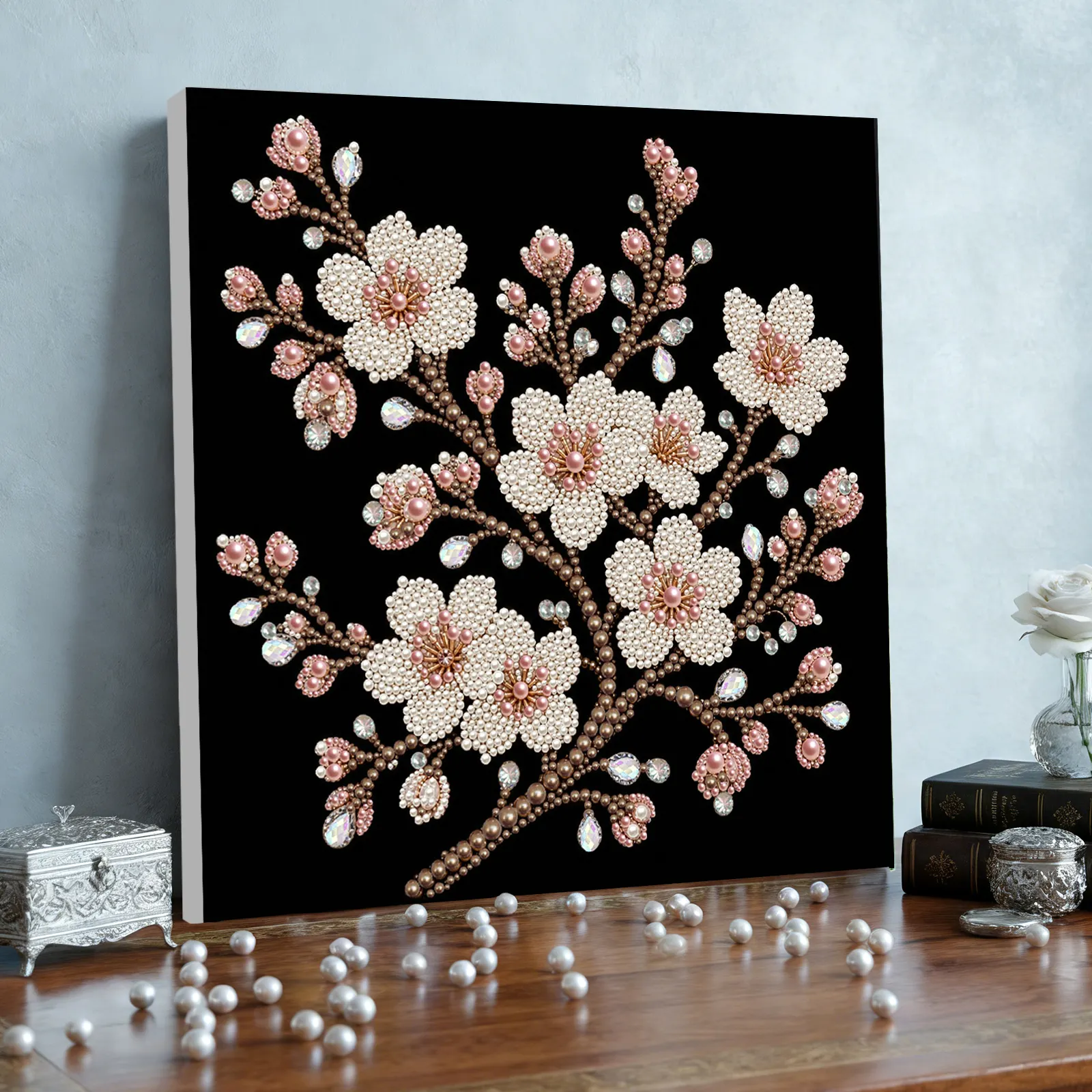 🌸Framed Plum Bossom - Pearls Painting Kit