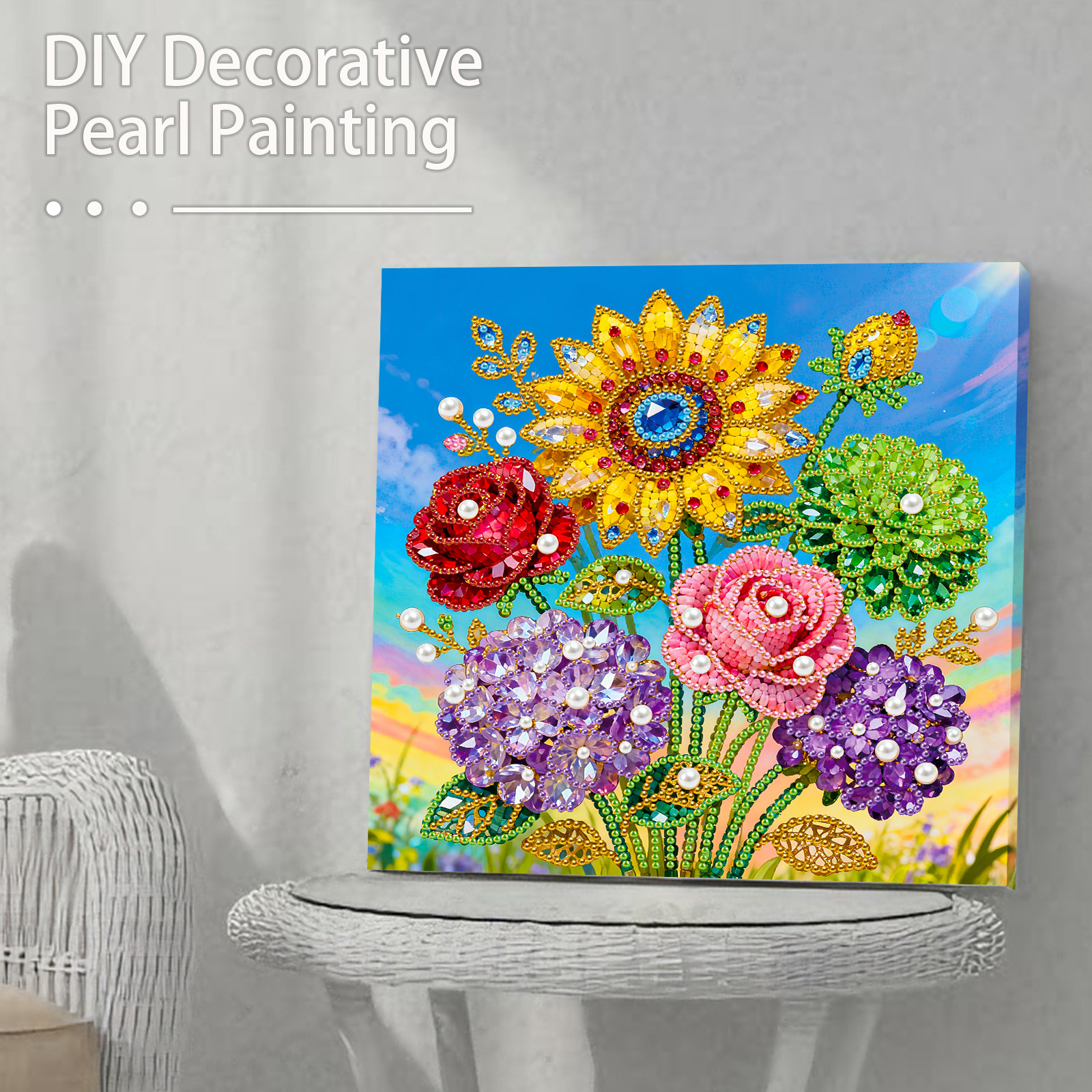 🔥 Final Day Sale:🌻Framed Sunflower - Pearls Painting Kit