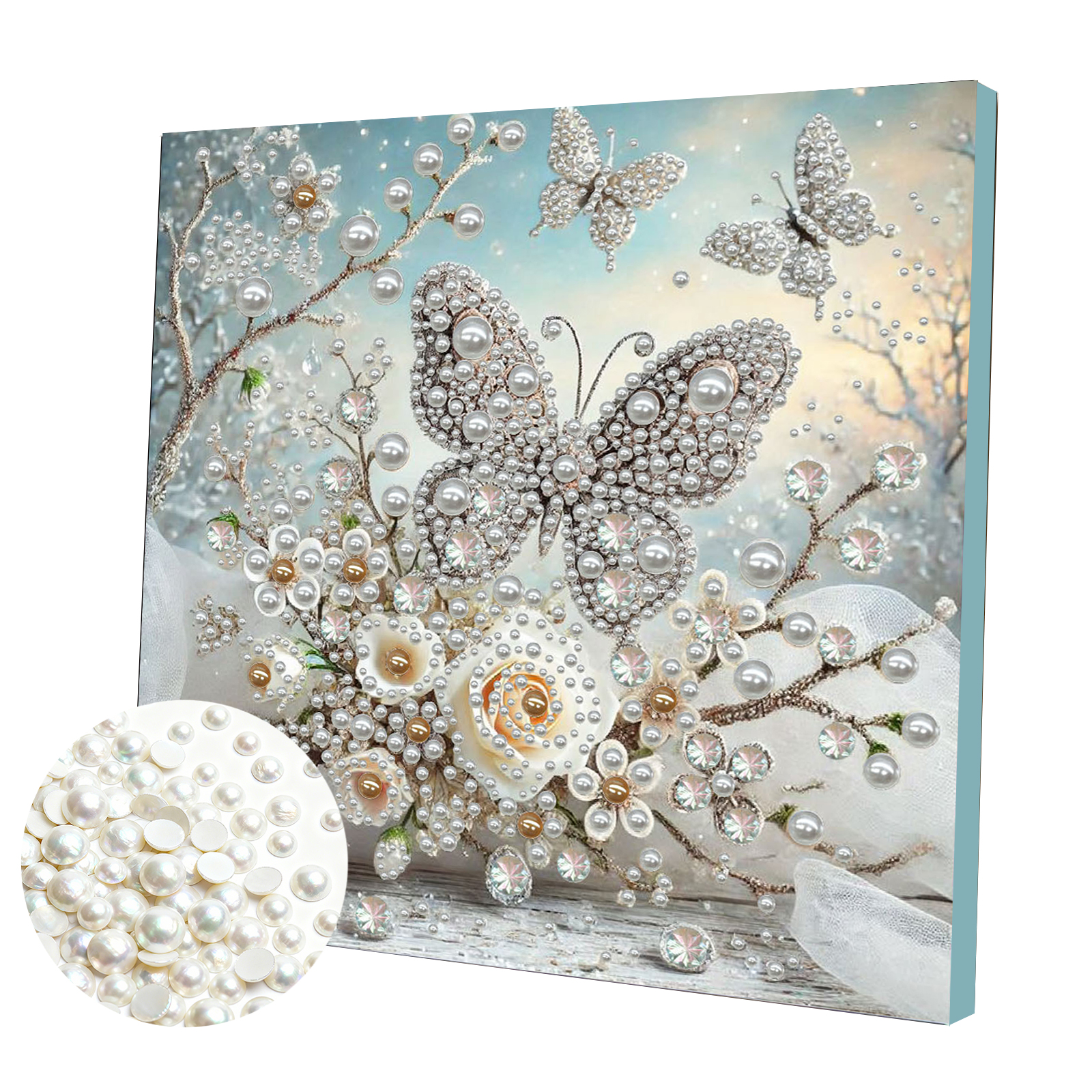🔥 Final Day Sale:🦋Framed Butterfly - Pearls Painting Kit