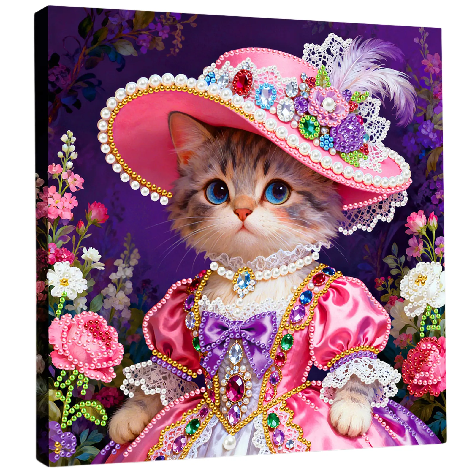 🐱Framed Cat - Pearls Painting Kit