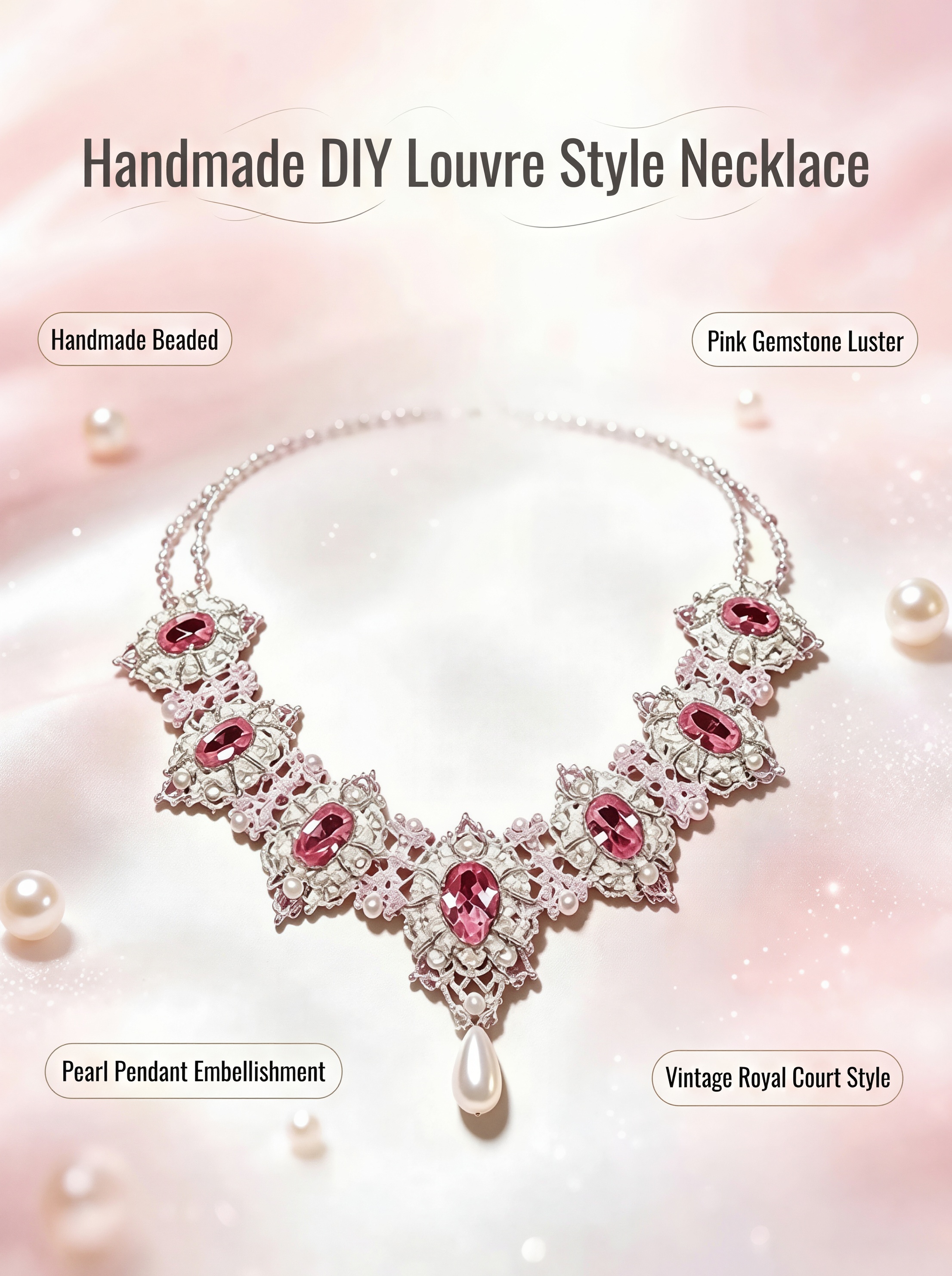 📿Louvre-Inspired Premium Necklace DIY Kit | High-Quality, Durable Components with an Elegant Artistic Design