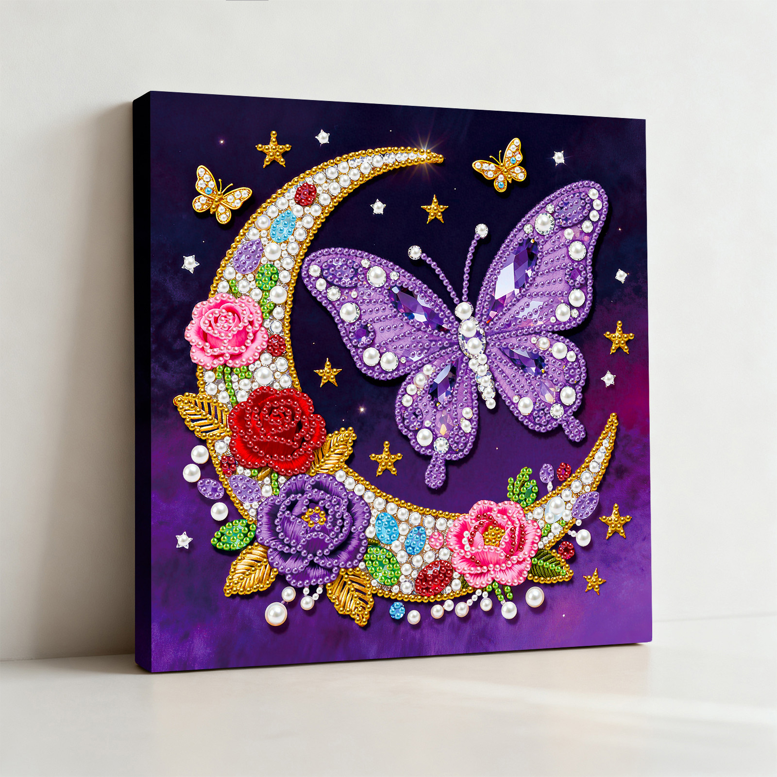 🔥 Final Day Sale:🦋Framed Moon Butterfly - Pearls Painting Kit