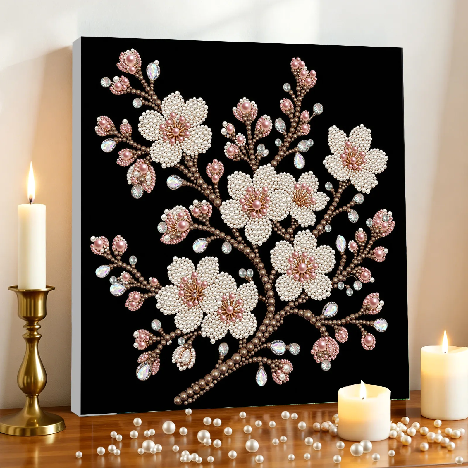 🌸Framed Plum Bossom - Pearls Painting Kit