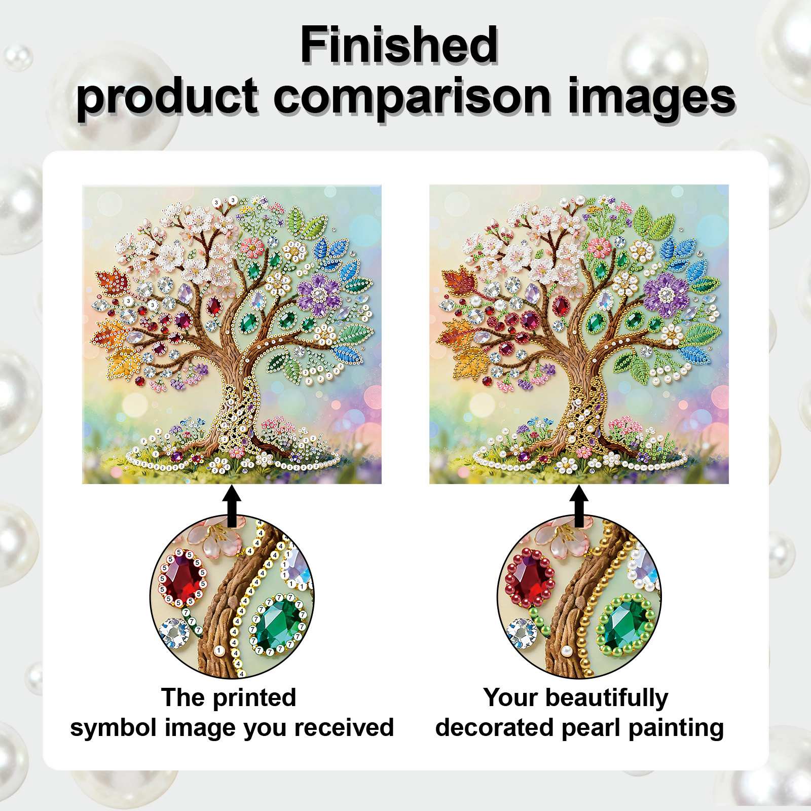 🔥 Final Day Sale:🌲Framed Tree Of Life - Pearls Painting Kit