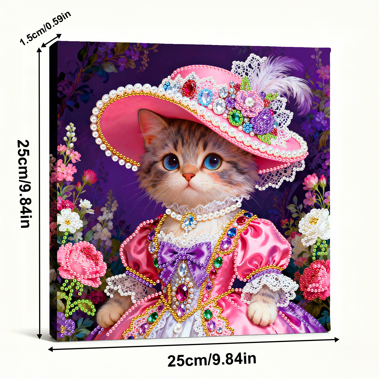 🐱Framed Cat - Pearls Painting Kit