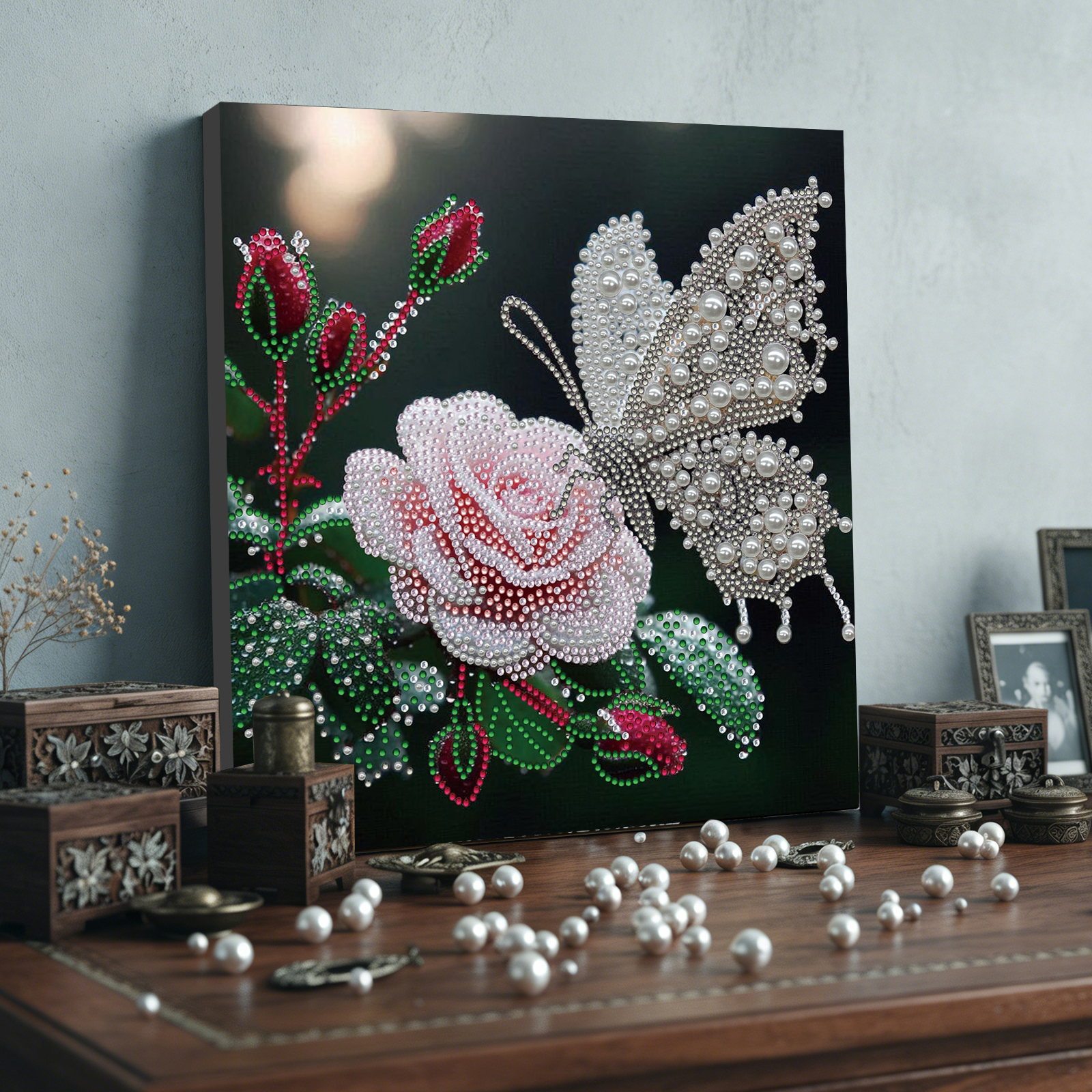 🔥 Final Day Sale:🦋Framed Butterfly - Pearls Painting Kit