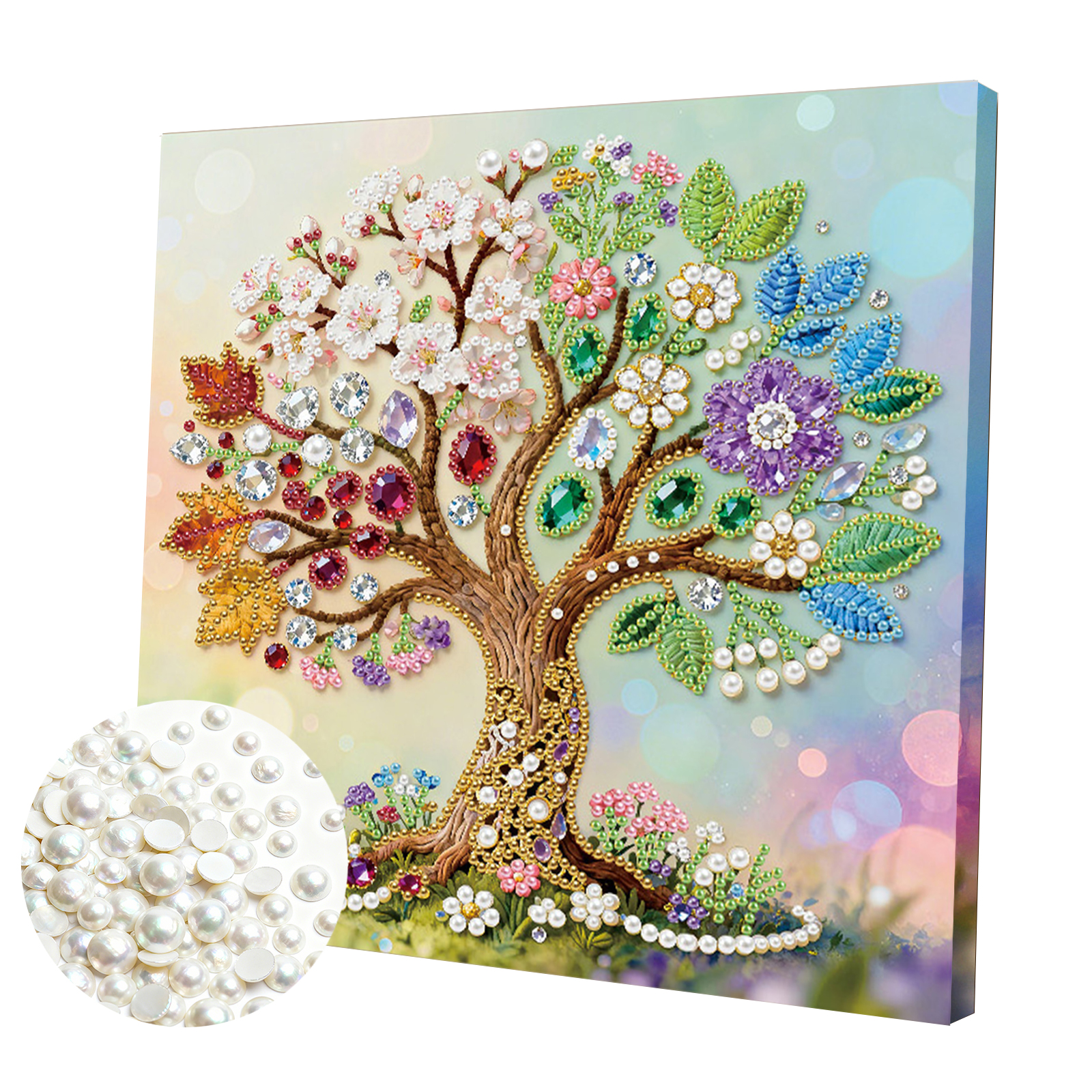 🔥 Final Day Sale:🌲Framed Tree Of Life - Pearls Painting Kit