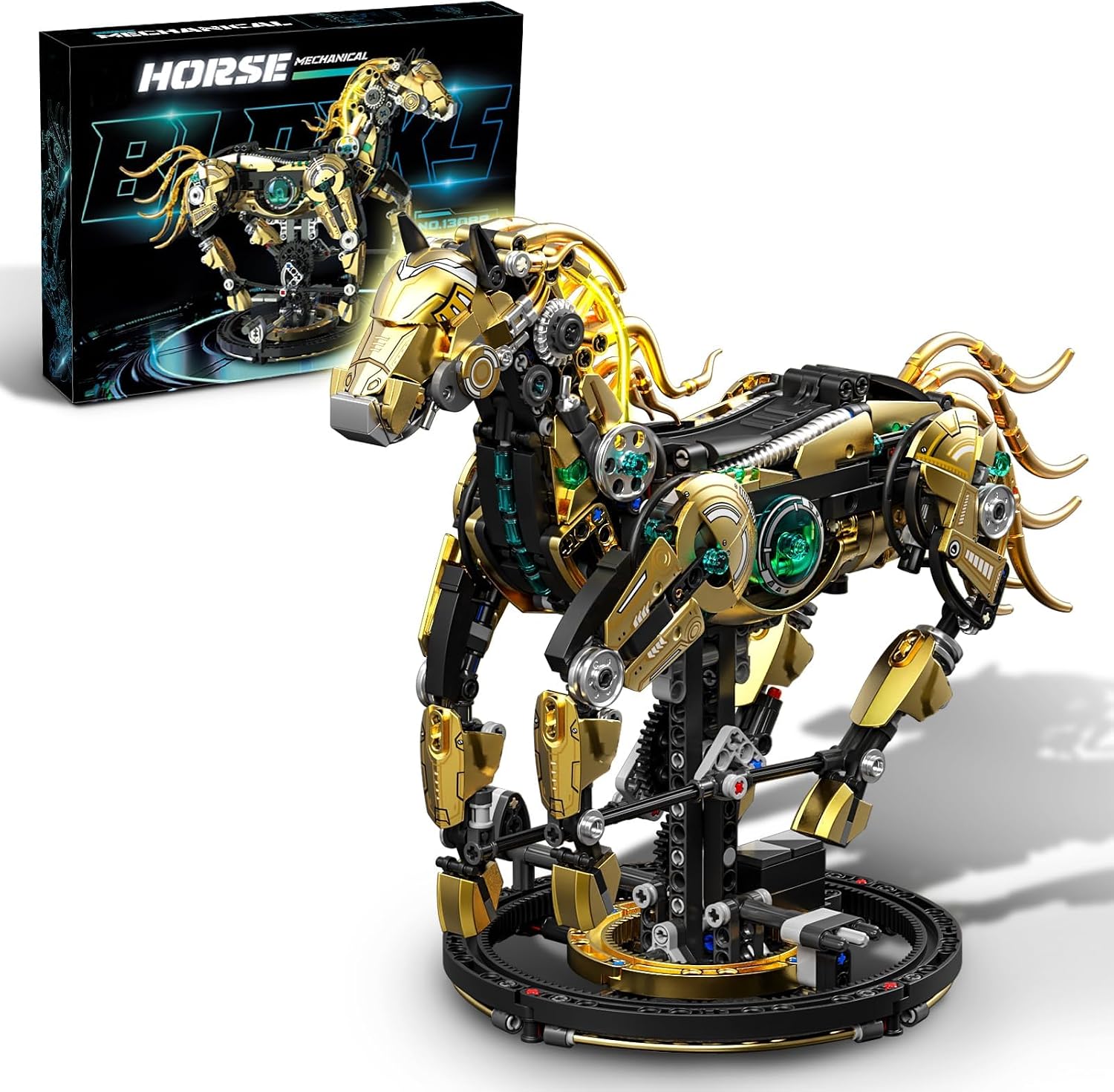 Mechanical Horse Building Sets (1055PCS)