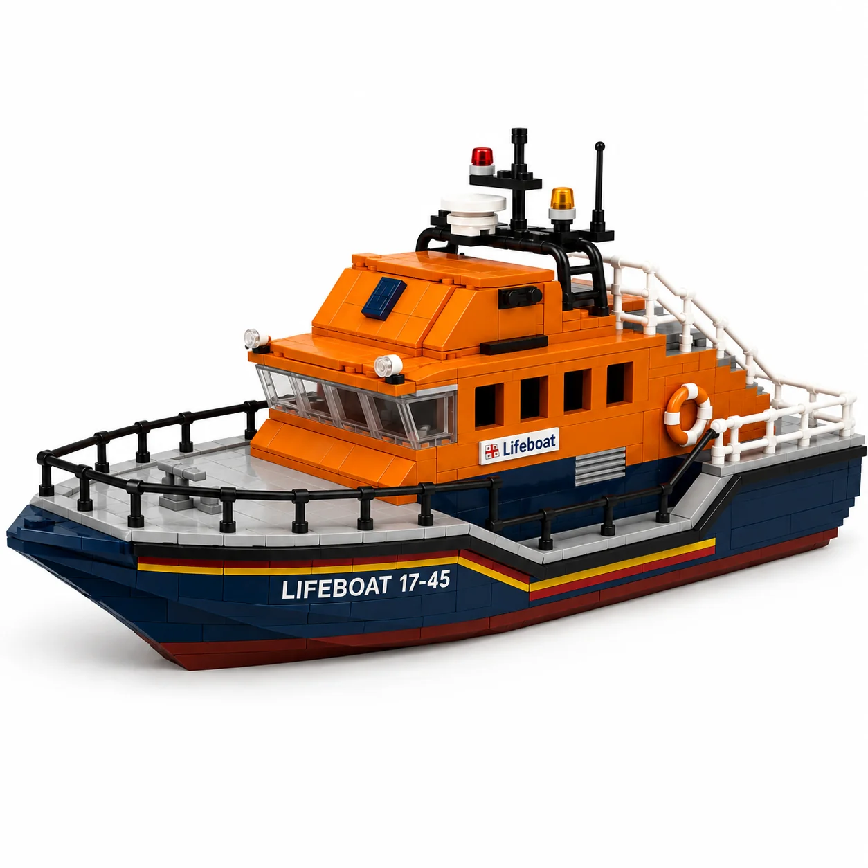 🌊⚓Rescue Lifeboat Cruiser – Maritime Search & Rescue Building Block Set