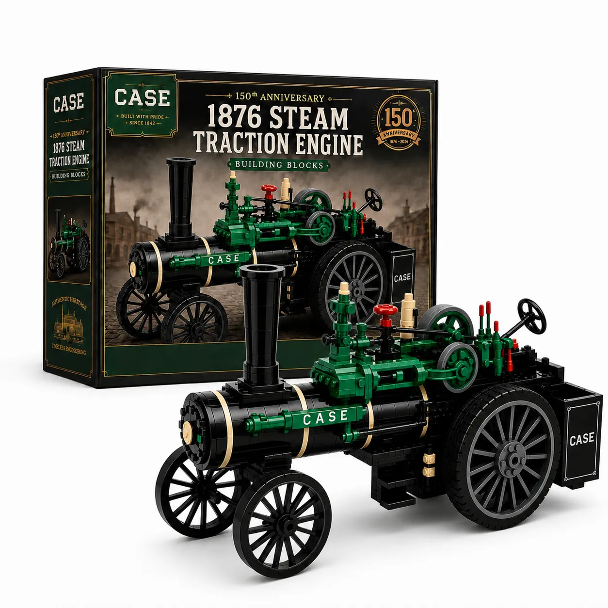 ⚙️ 150th Anniversary 1876 Steam Traction Engine Building Blocks