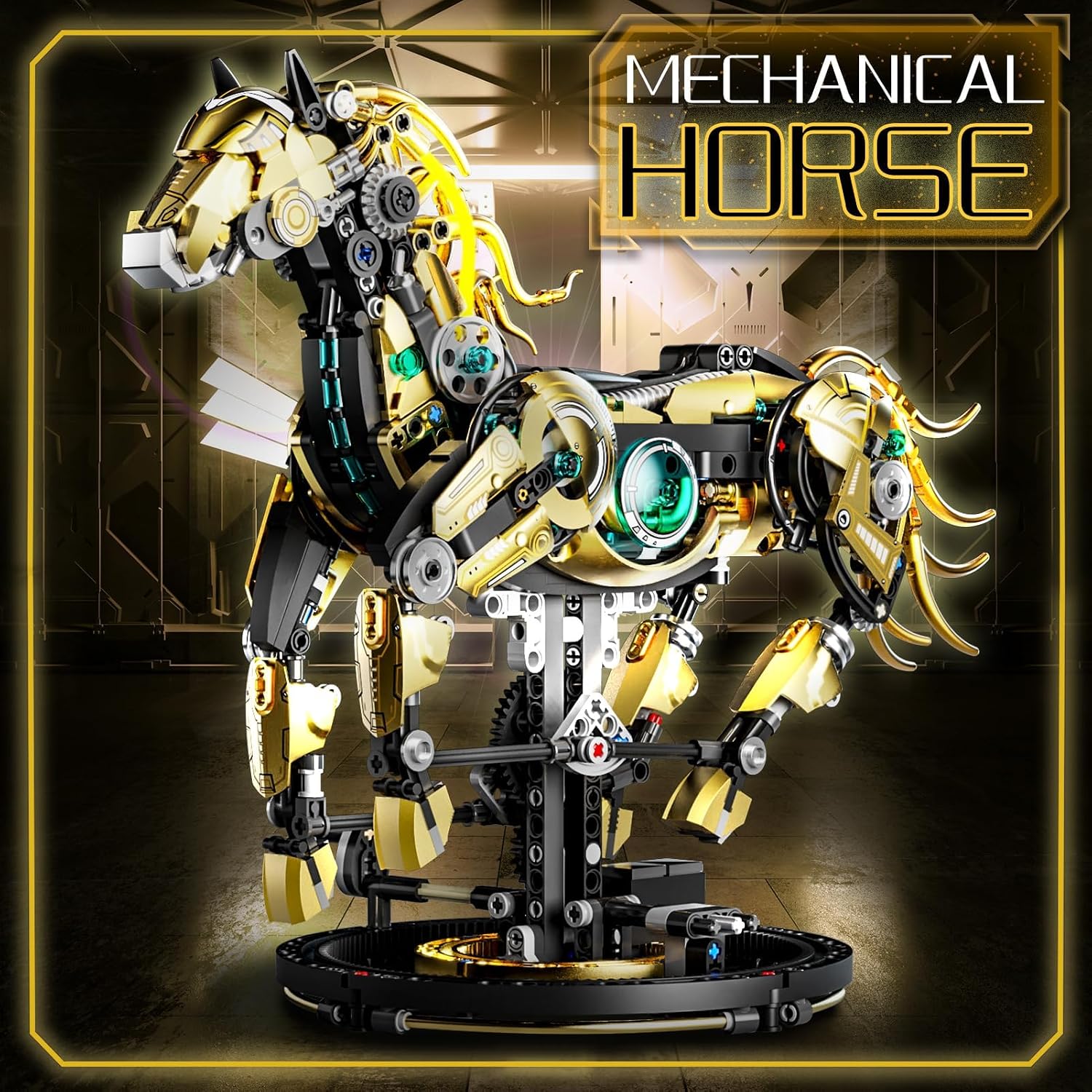 Mechanical Horse Building Sets (1055PCS)