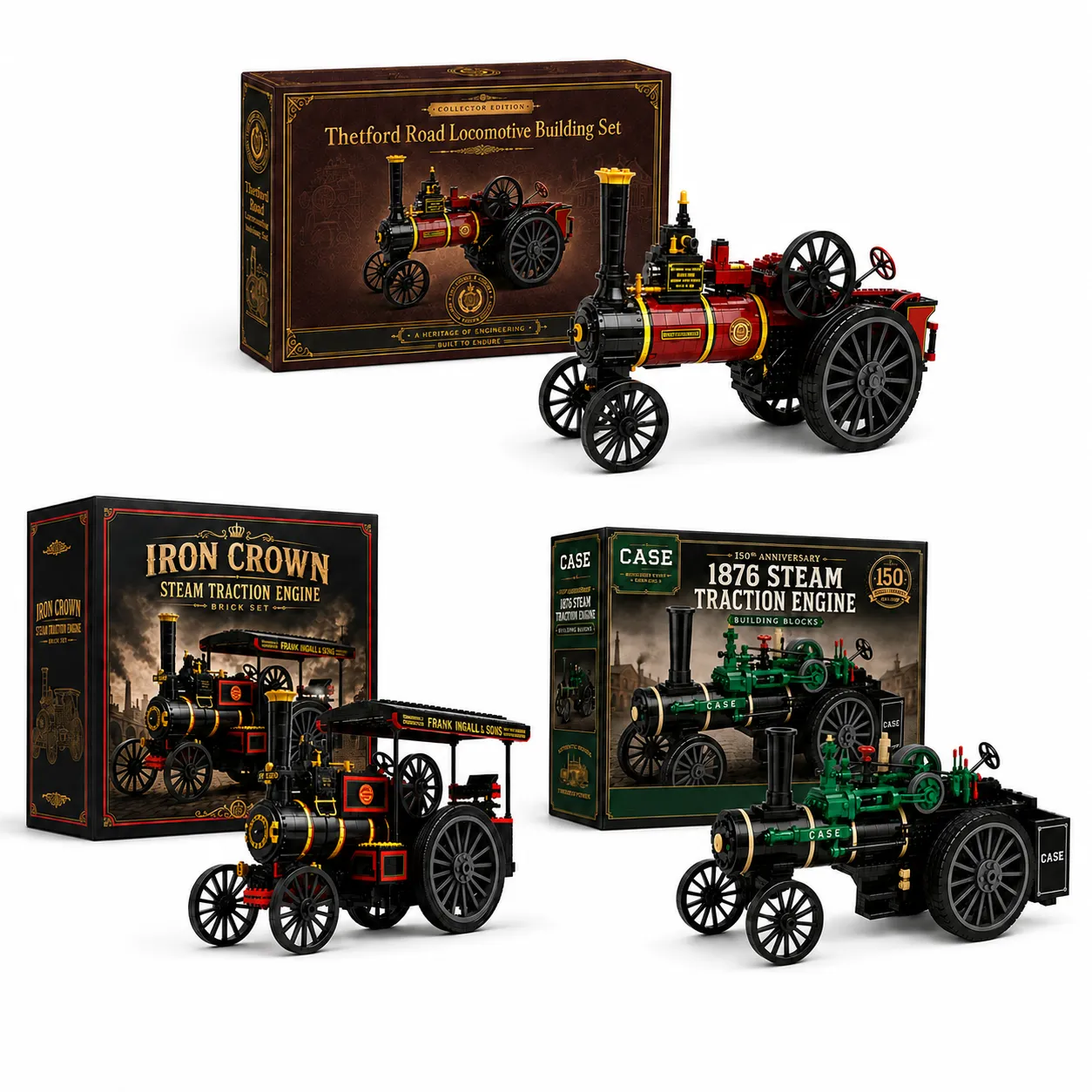Steam Heritage Collection — Vintage Steam Engine Building Sets