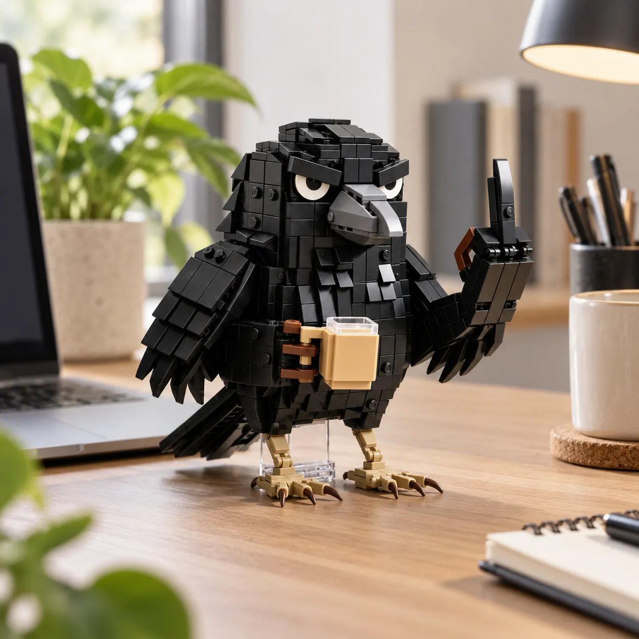 Sarcastic Crow Building Block Set
