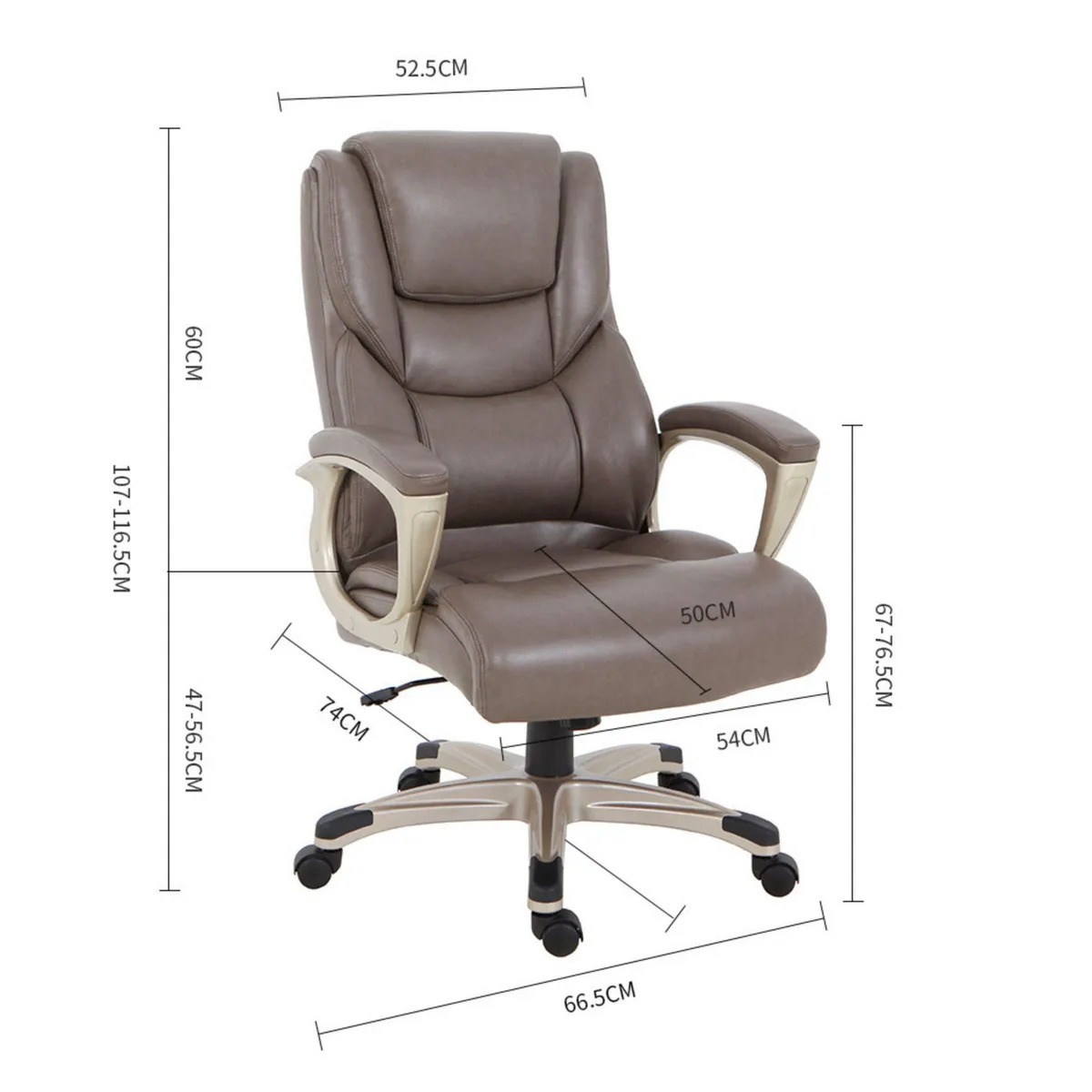 JUST HOME COLLECTION | Silla Escritorio PC James Gris
