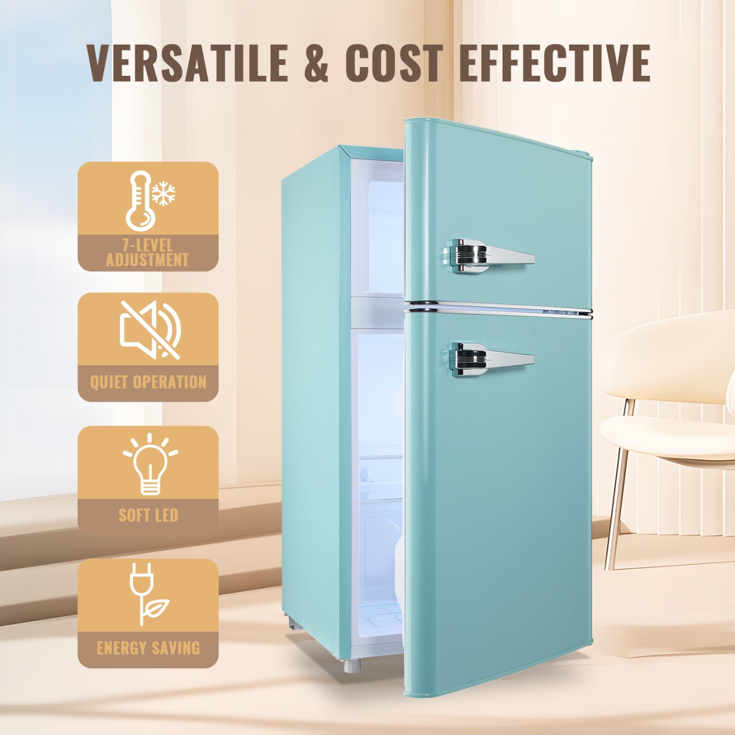 Rebajas por tiempo limitado -Termostato ajustable de 7 colores azul