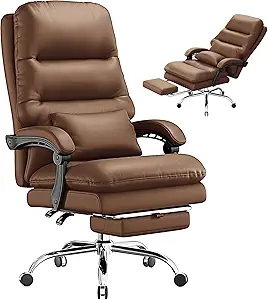 Silla de oficina, silla de escritorio para personas grandes y altas, silla de oficina ergonómica